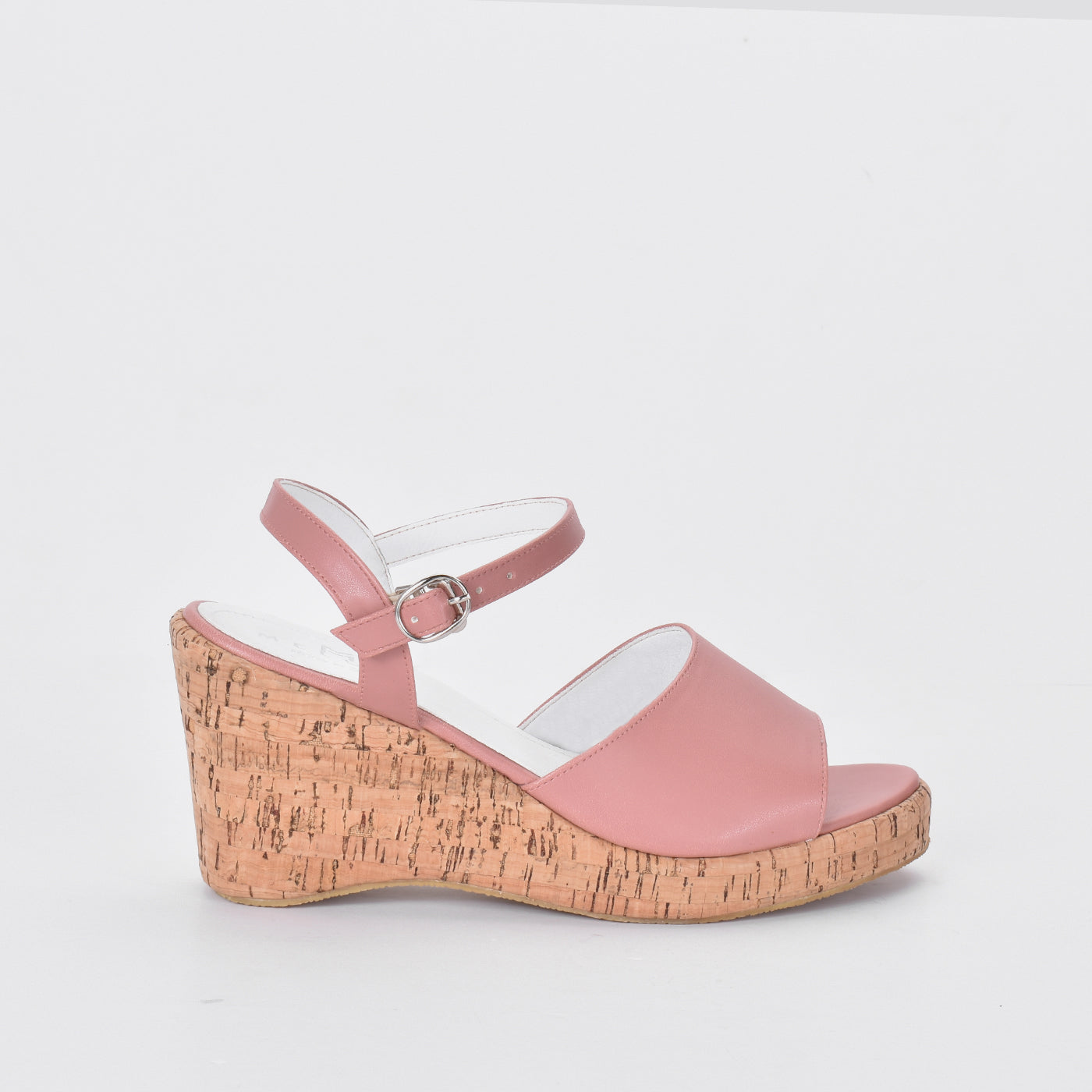 Light Pink Embossed Heeled Sandal