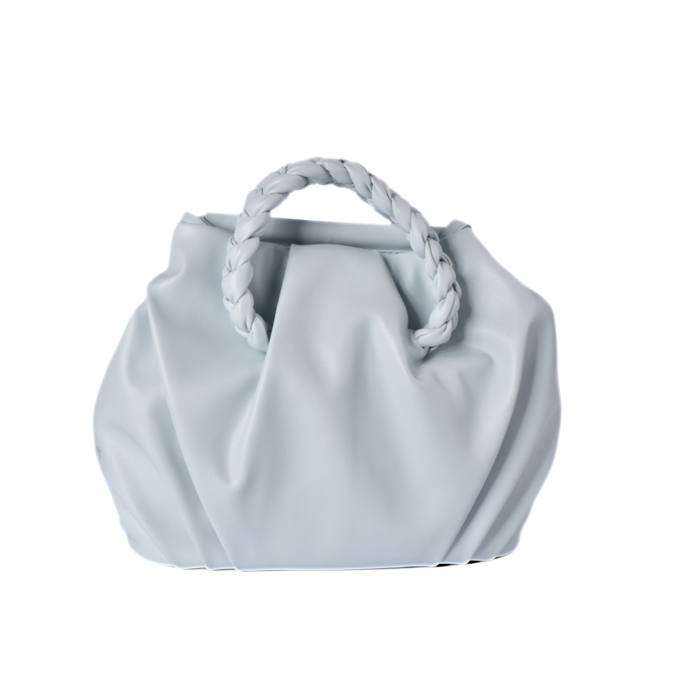 Stylish Crossbody Bag Featuring with Braided Strap L.blue