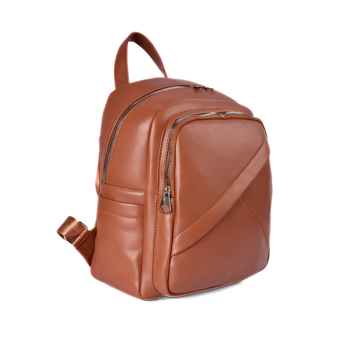 Simple Backpack with Front Zipper Pocket