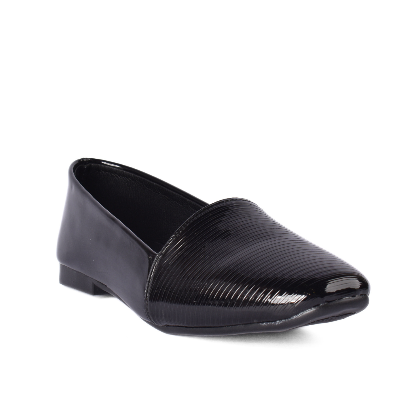 Textured Flat Shoes Simple Front Design