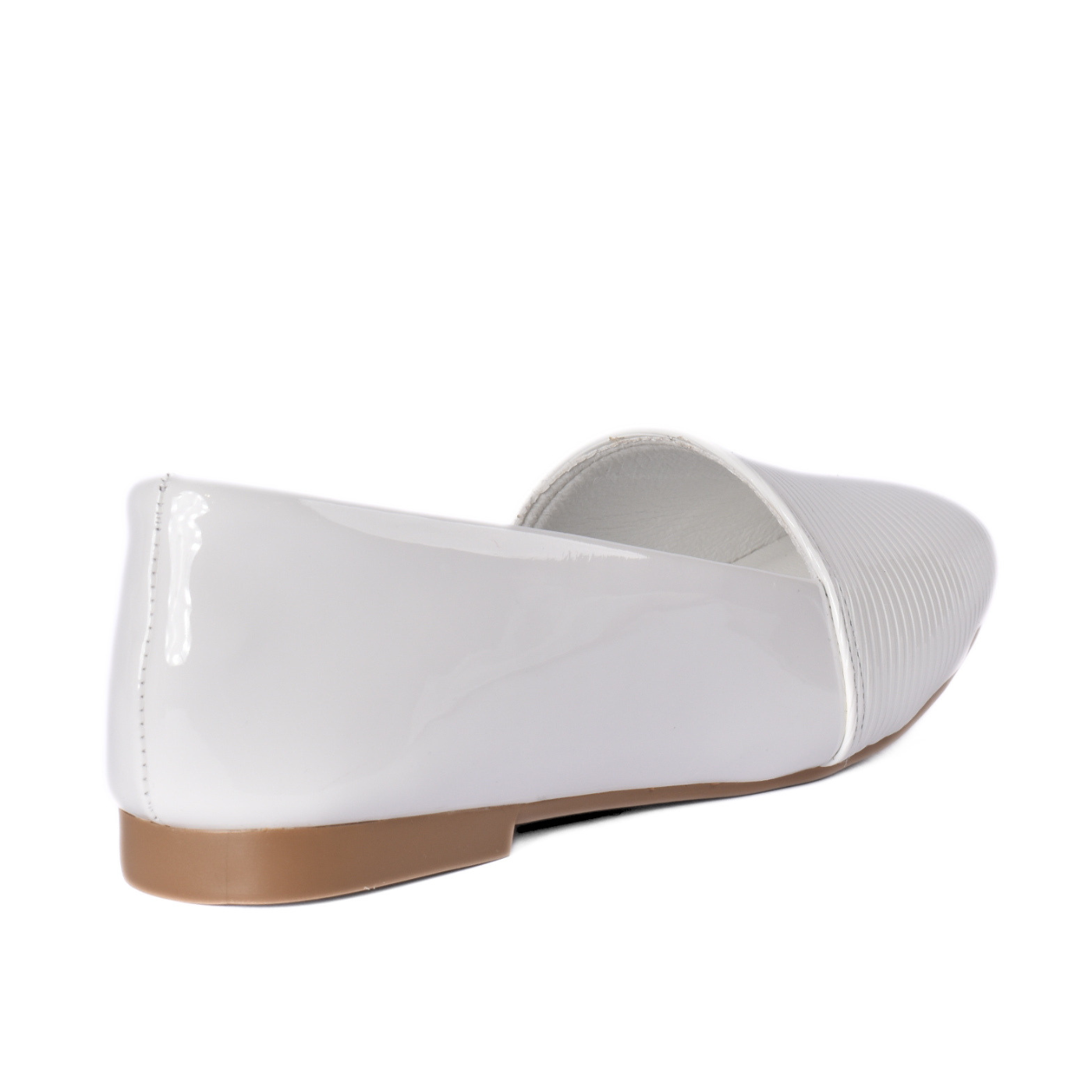 Textured Flat Shoes Simple Front Design