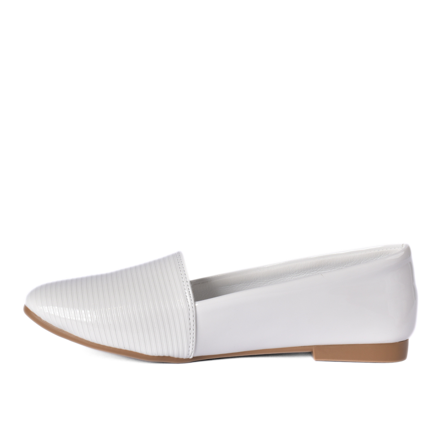 Textured Flat Shoes Simple Front Design