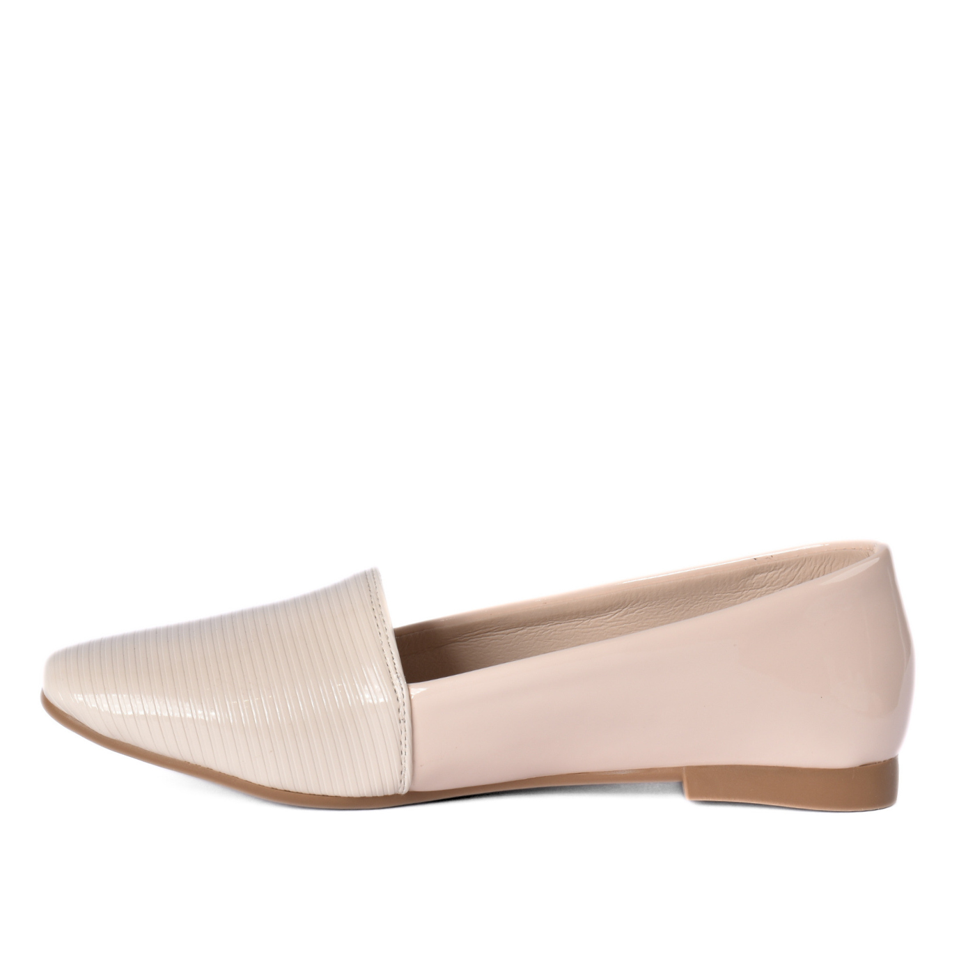 Textured Flat Shoes Simple Front Design