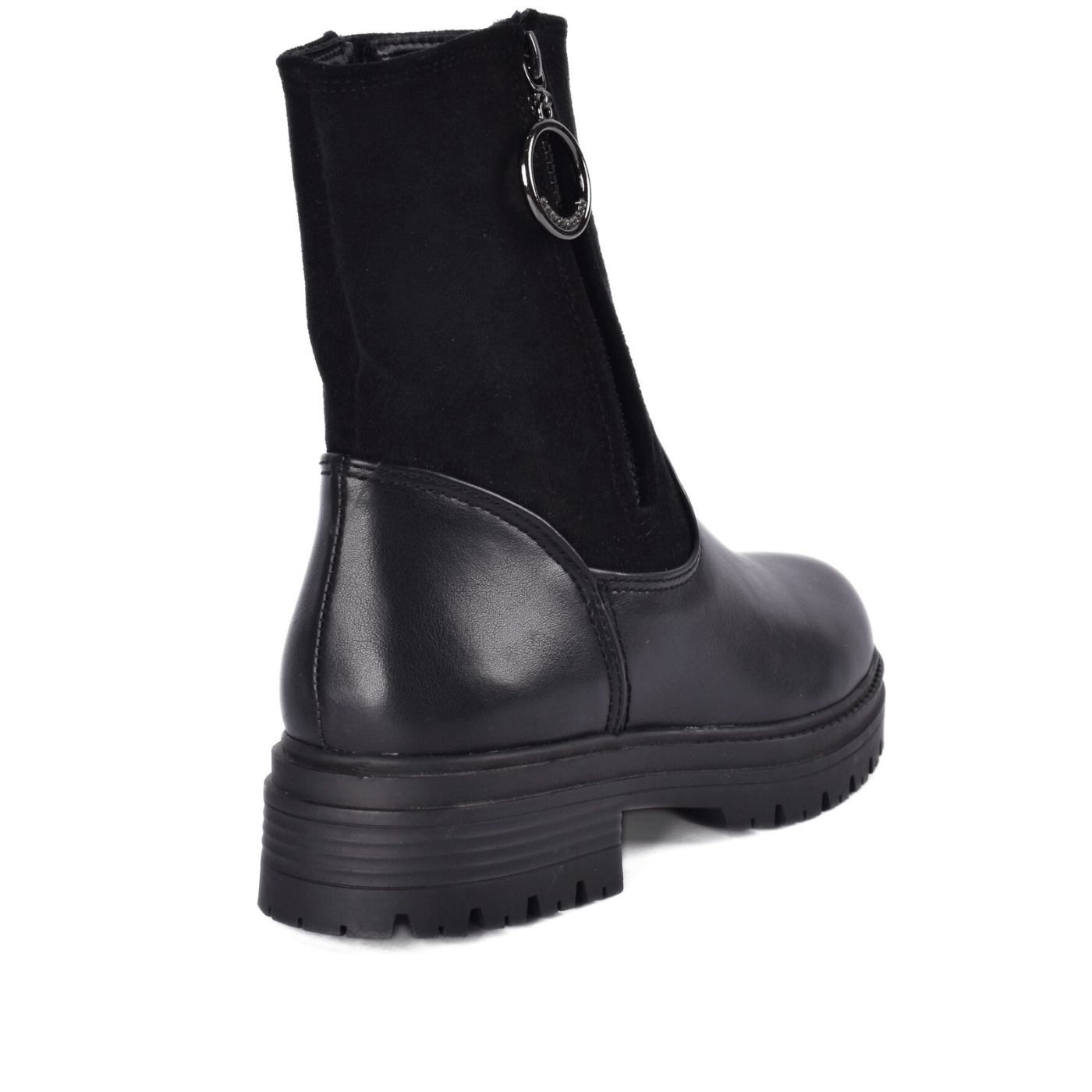 Solid Leather Look Boots