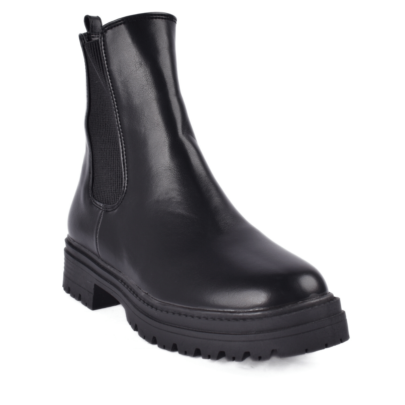 Slip On Flat Ankle Boots with Elastic