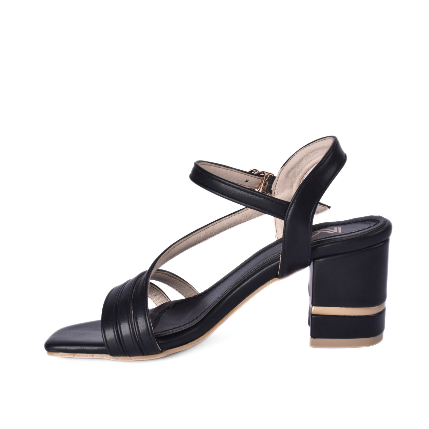 Elegant High Heel Sandals with Buckle Strap