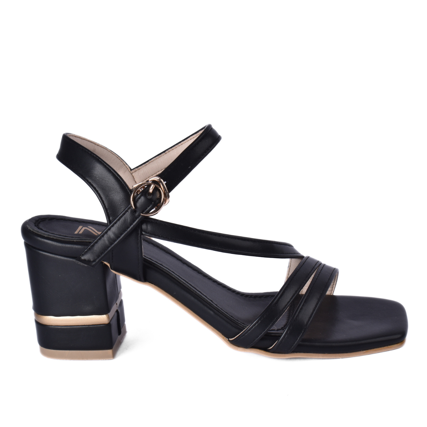 Elegant High Heel Sandals with Buckle Strap