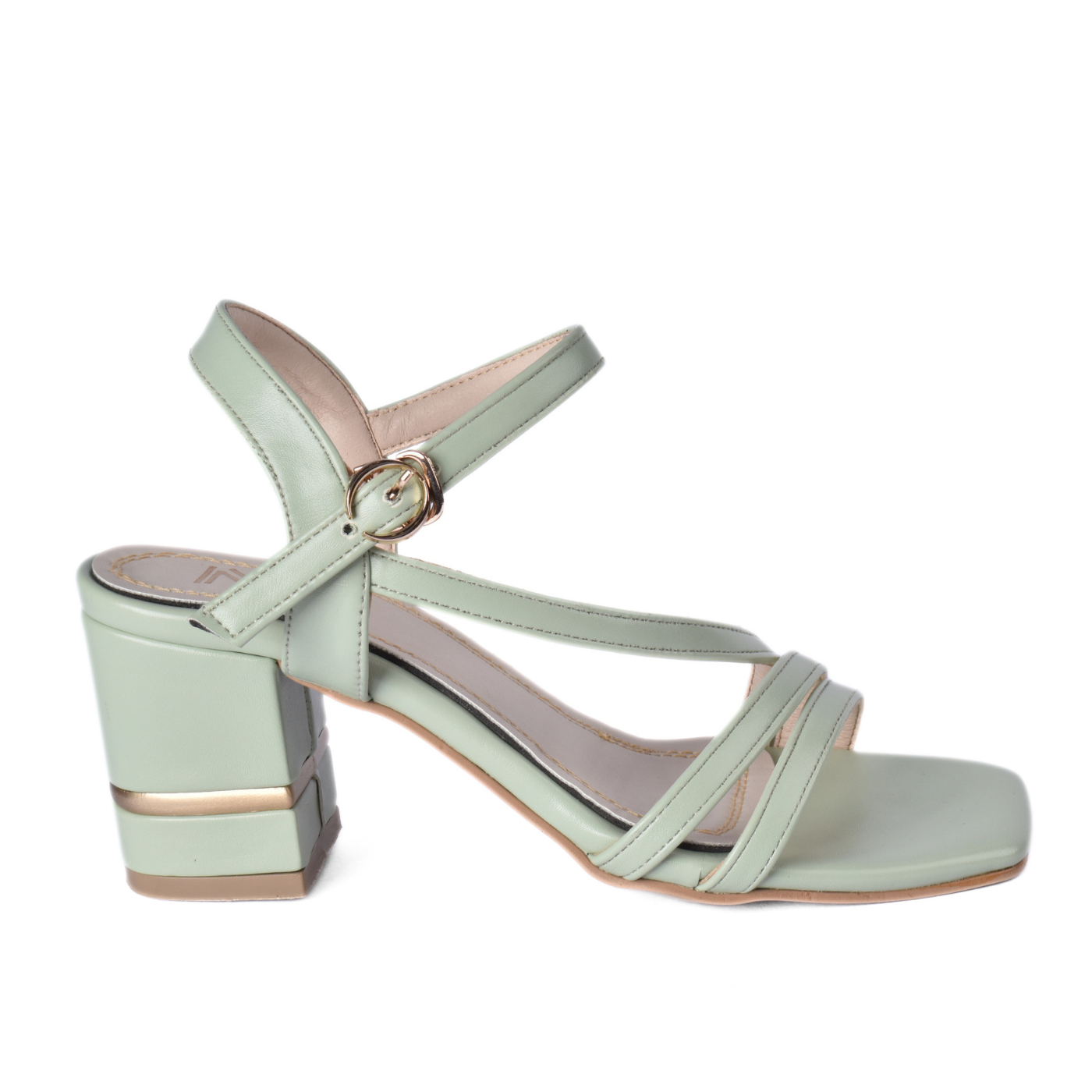 Elegant High Heel Sandals with Buckle Strap