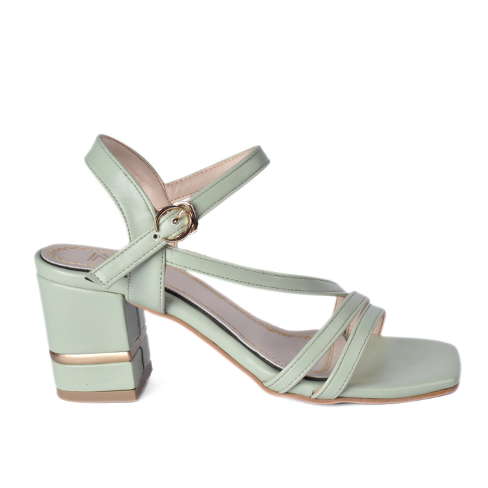 Elegant High Heel Sandals with Buckle Strap