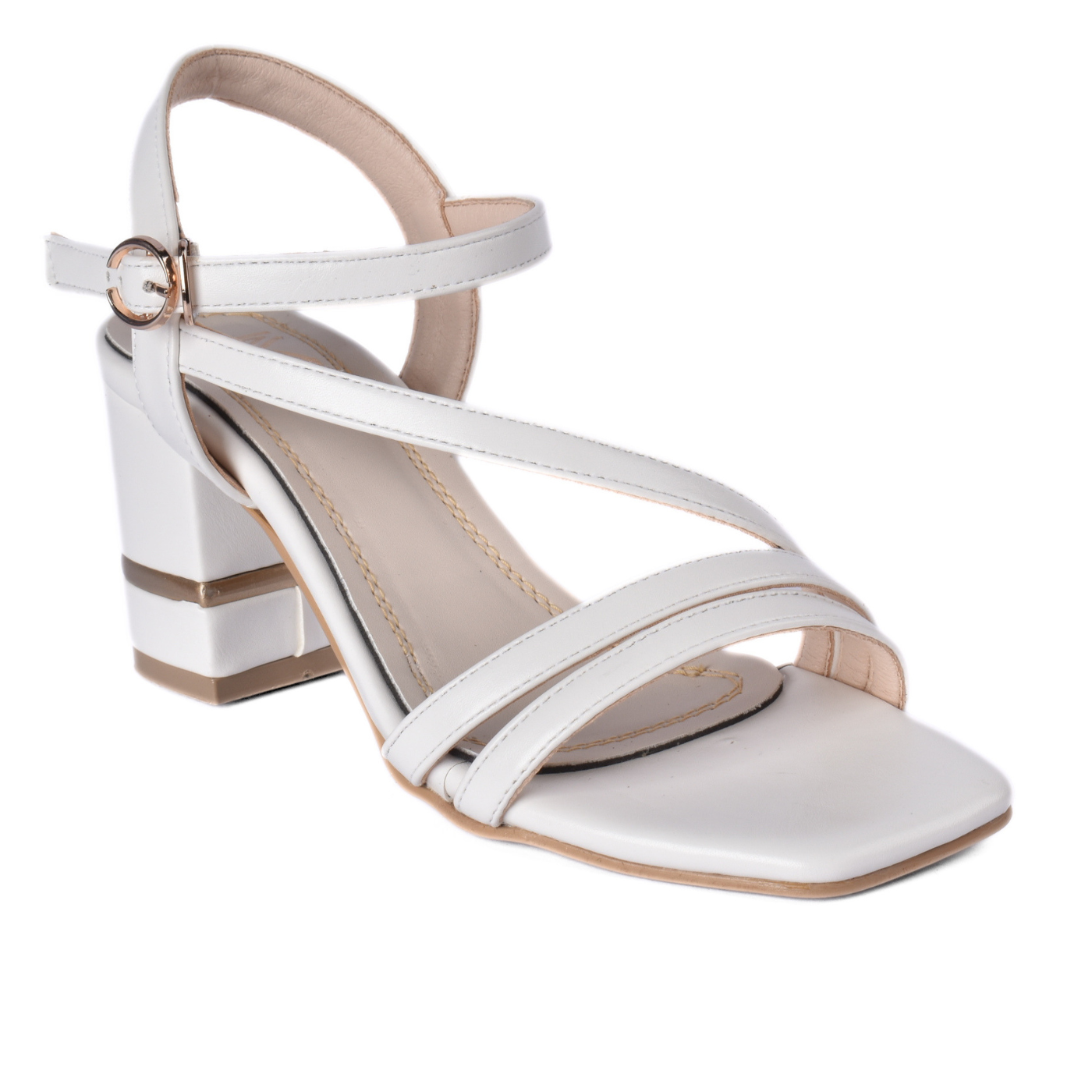 Elegant High Heel Sandals with Buckle Strap