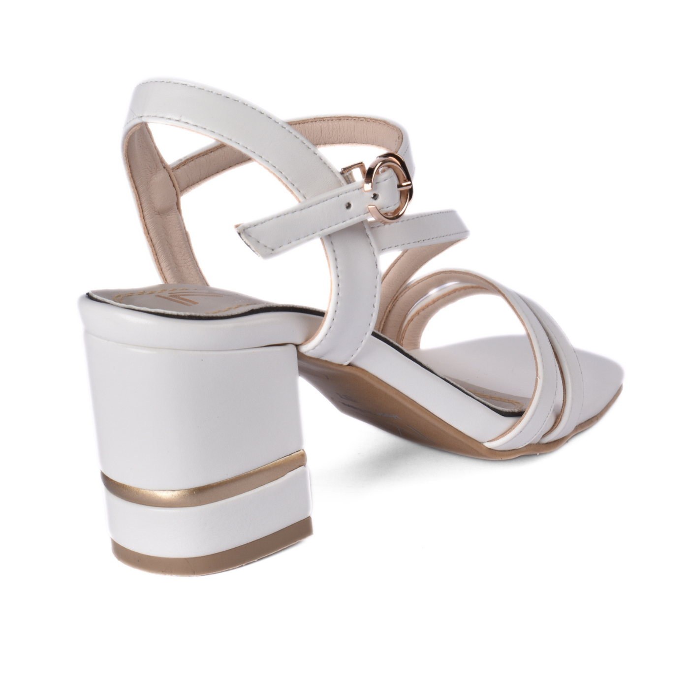 Elegant High Heel Sandals with Buckle Strap