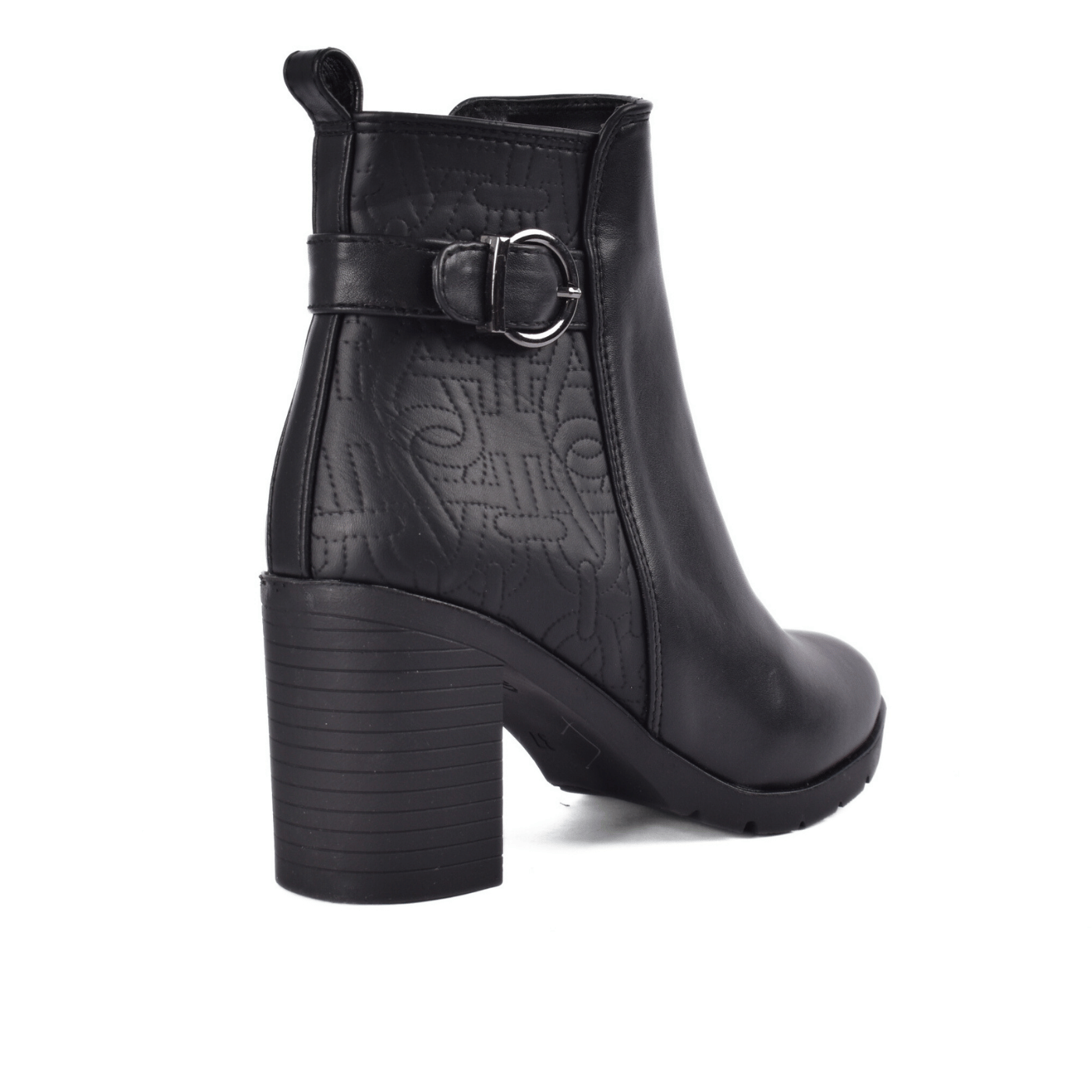 Heeled Ankle Boots with Buckle