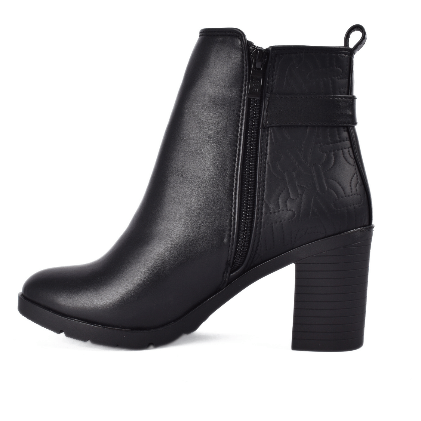 Heeled Ankle Boots with Buckle