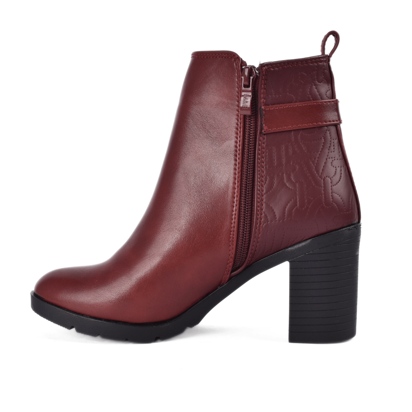 Heeled Ankle Boots with Buckle