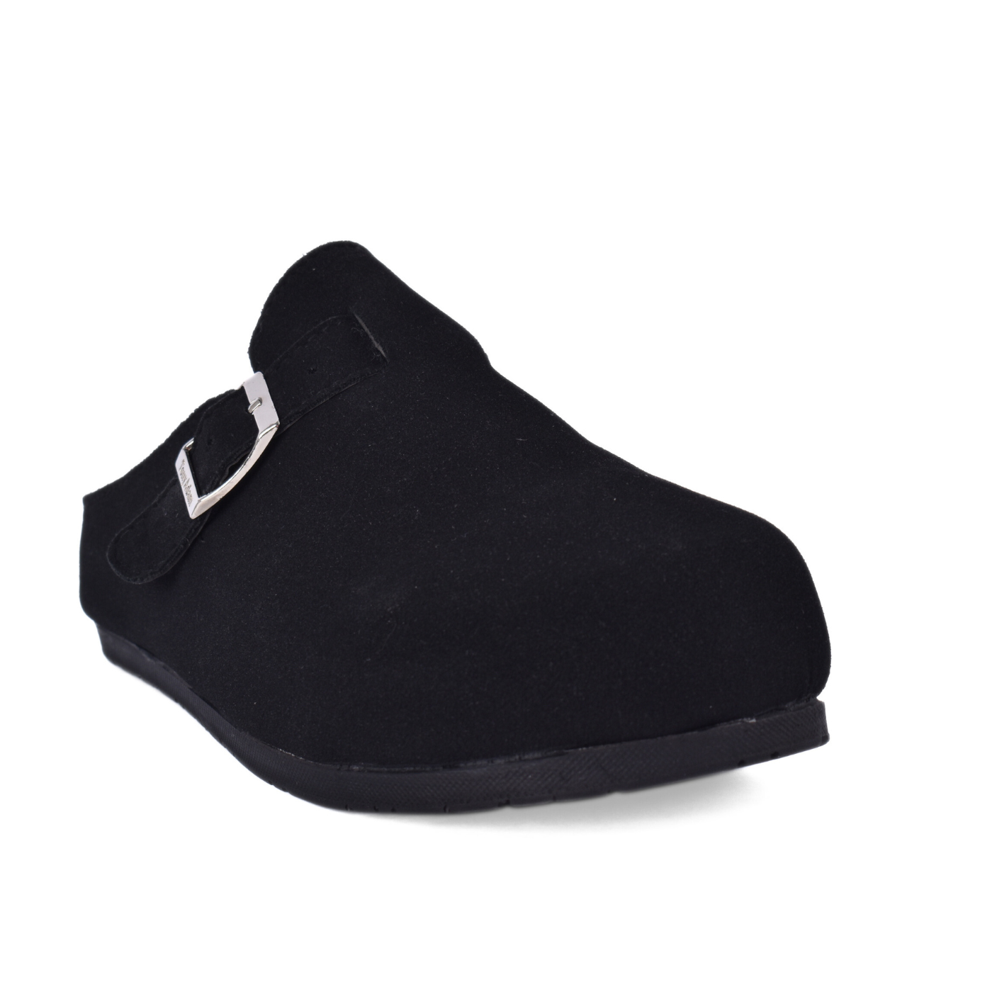 Minimal Suede Slip-On Mules