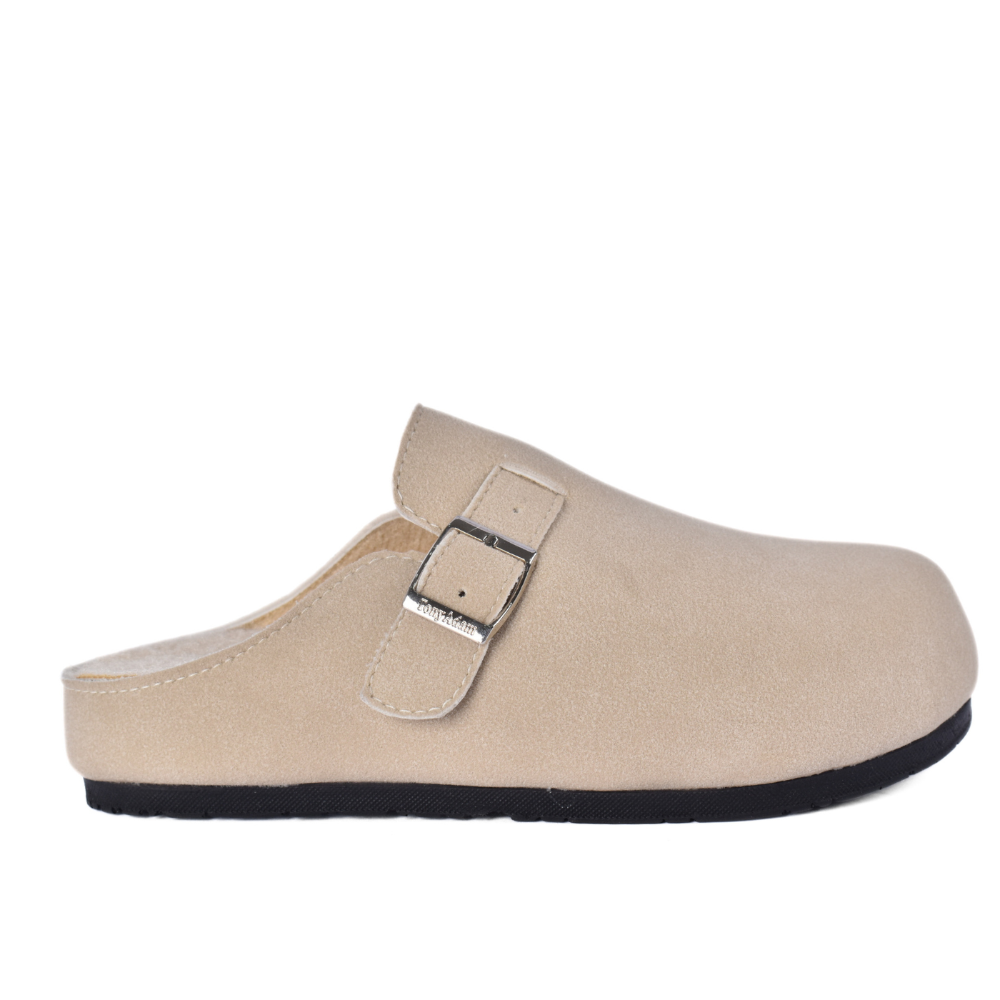 Minimal Suede Slip-On Mules