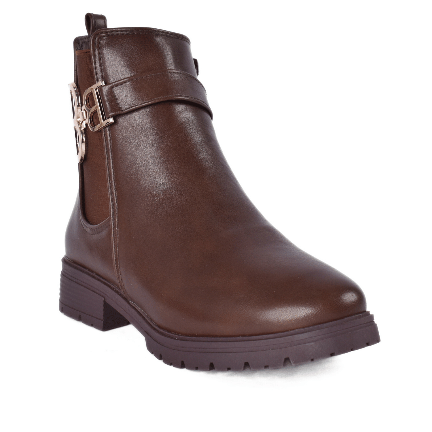 Trendy Double Buckle Ankle Boots