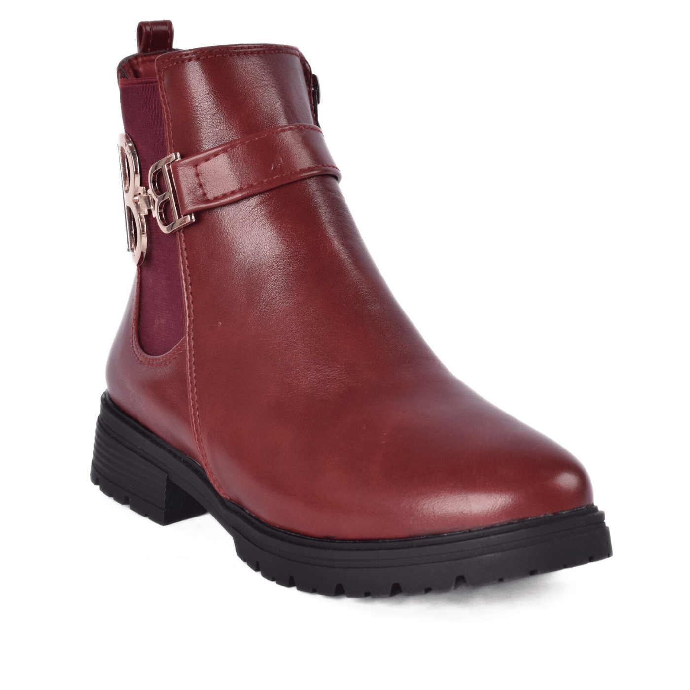 Trendy Double Buckle Ankle Boots