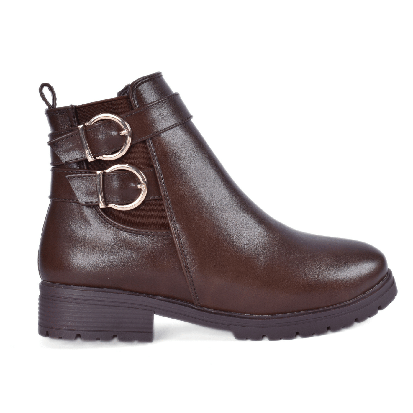 Stylish Buckle Detail Ankle Boot