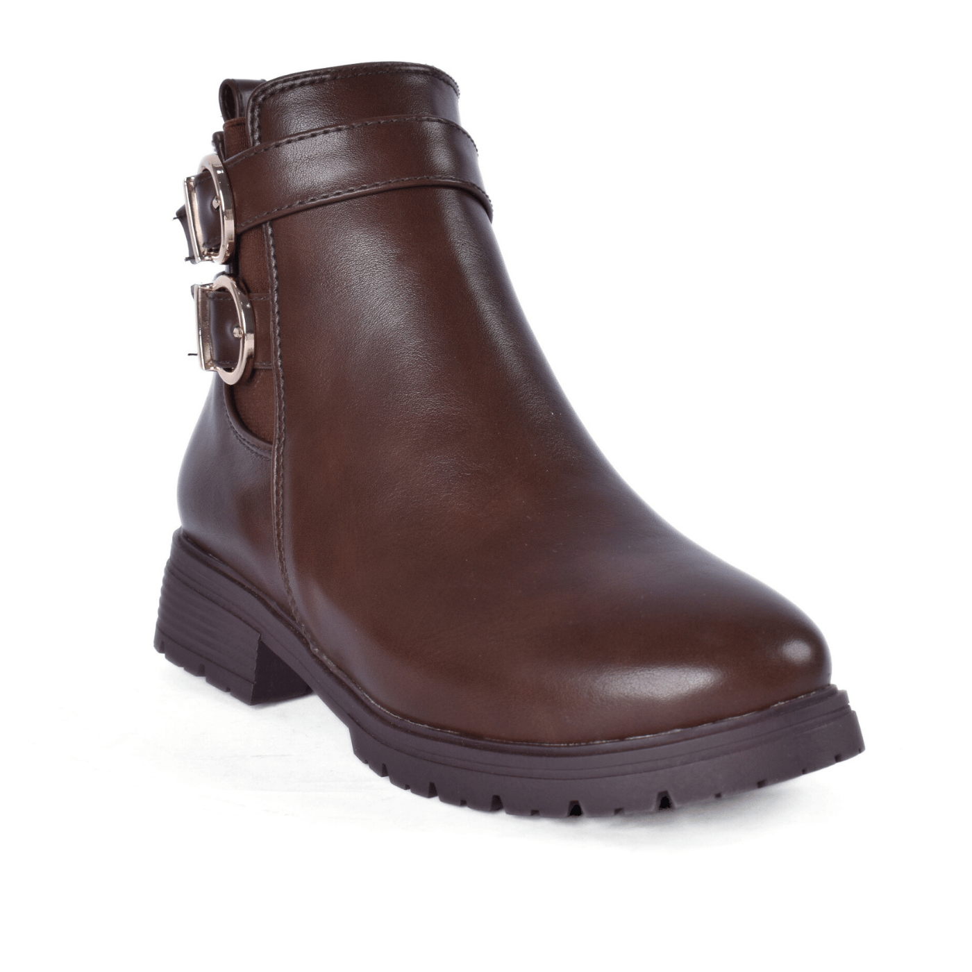 Stylish Buckle Detail Ankle Boot