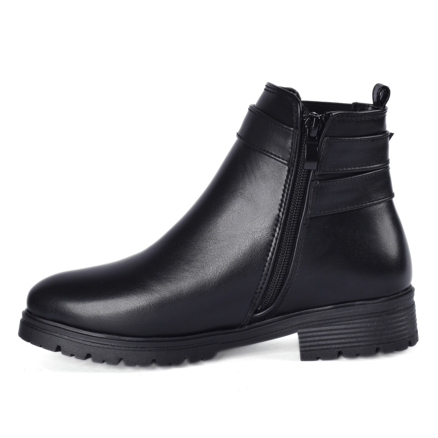 Stylish Buckle Detail Ankle Boot