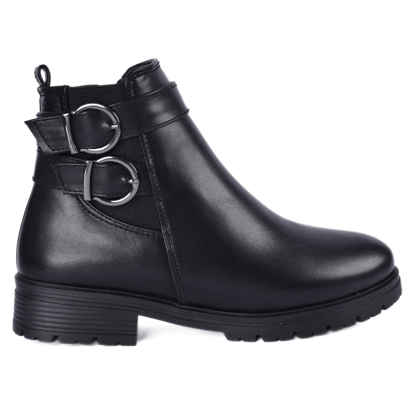 Stylish Buckle Detail Ankle Boot