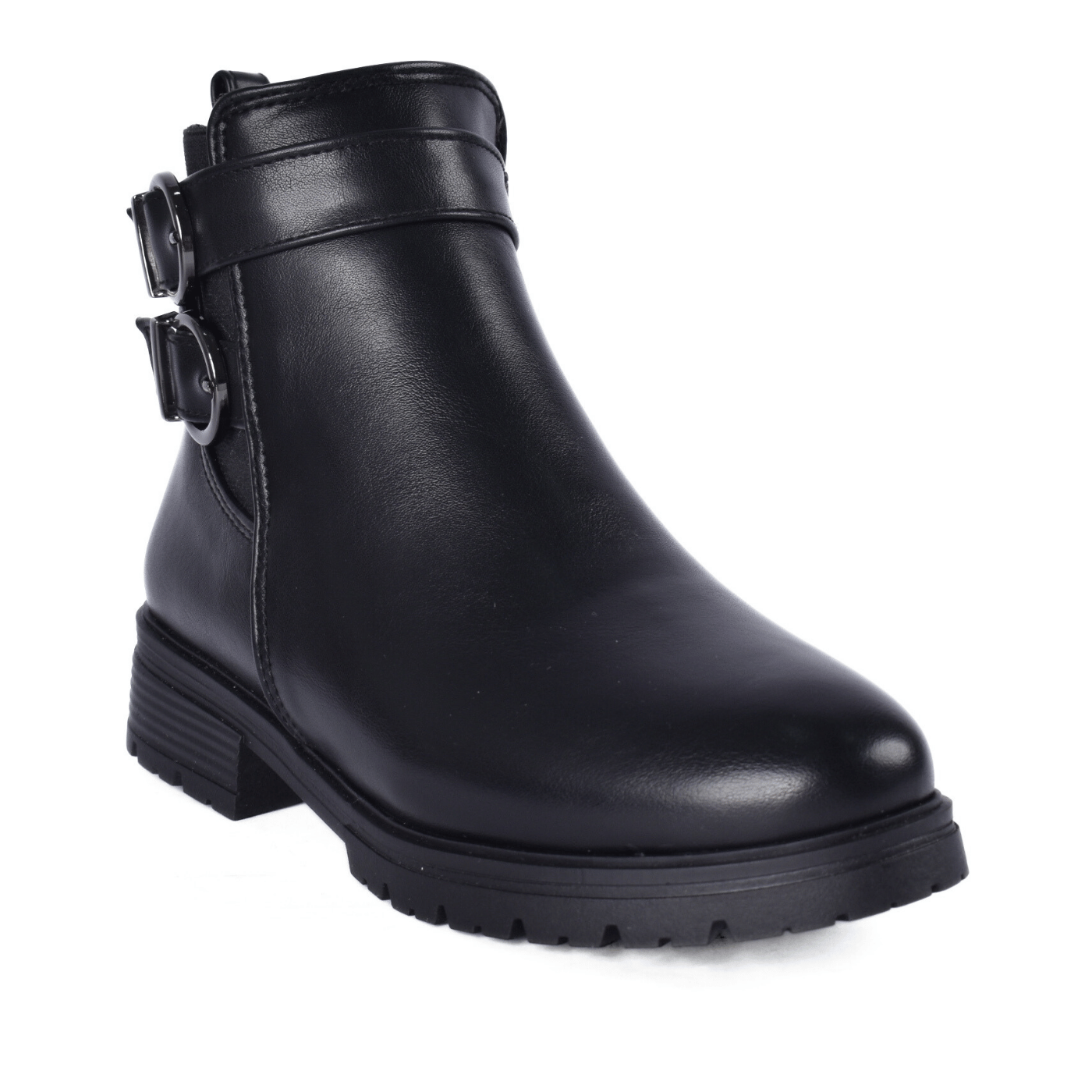 Stylish Buckle Detail Ankle Boot