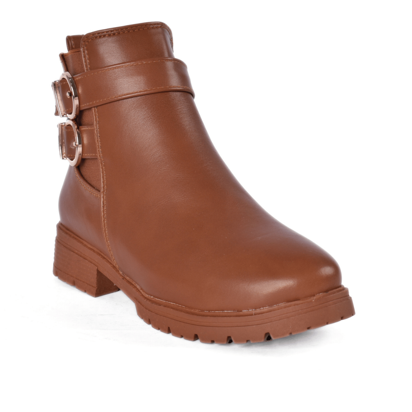 Stylish Buckle Detail Ankle Boot