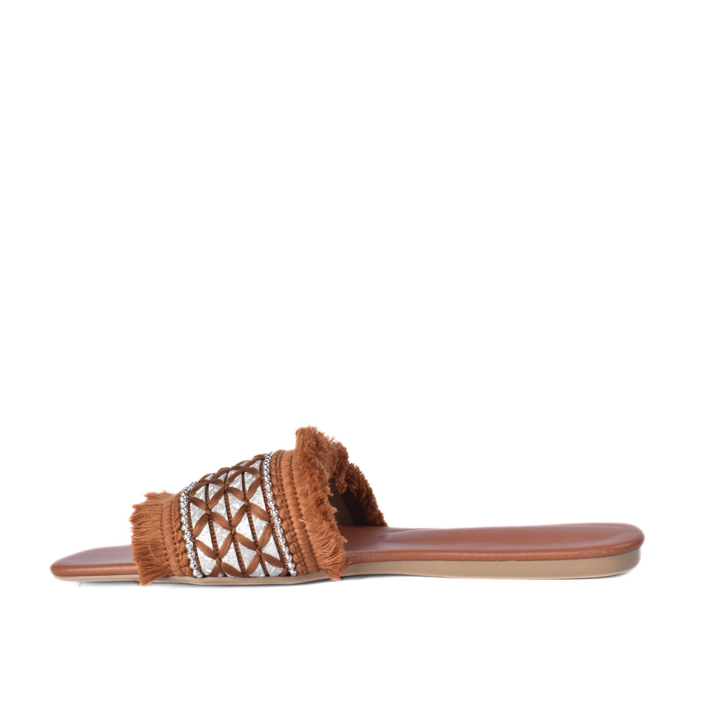 Elegant Beaded Fringe Slides