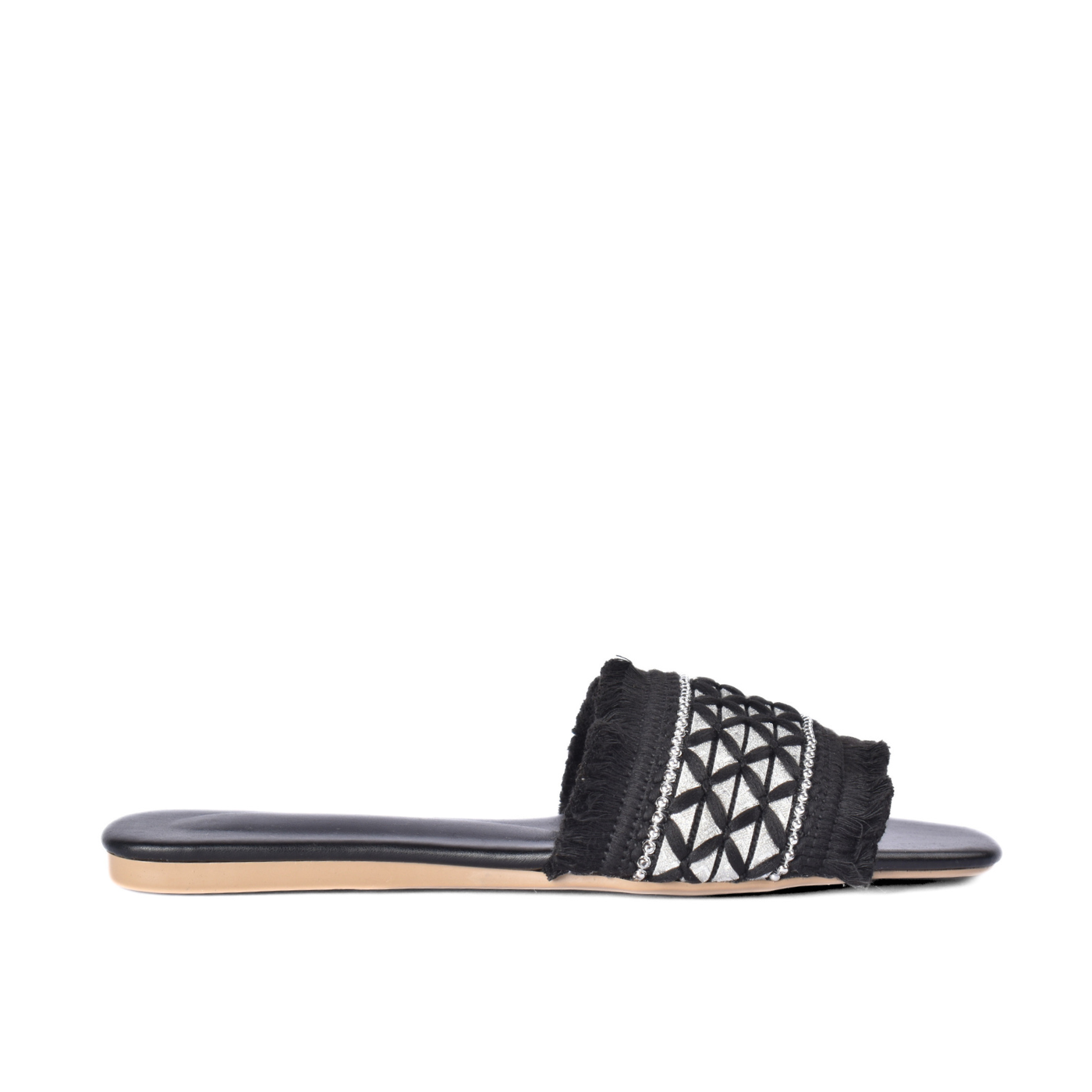 Elegant Beaded Fringe Slides