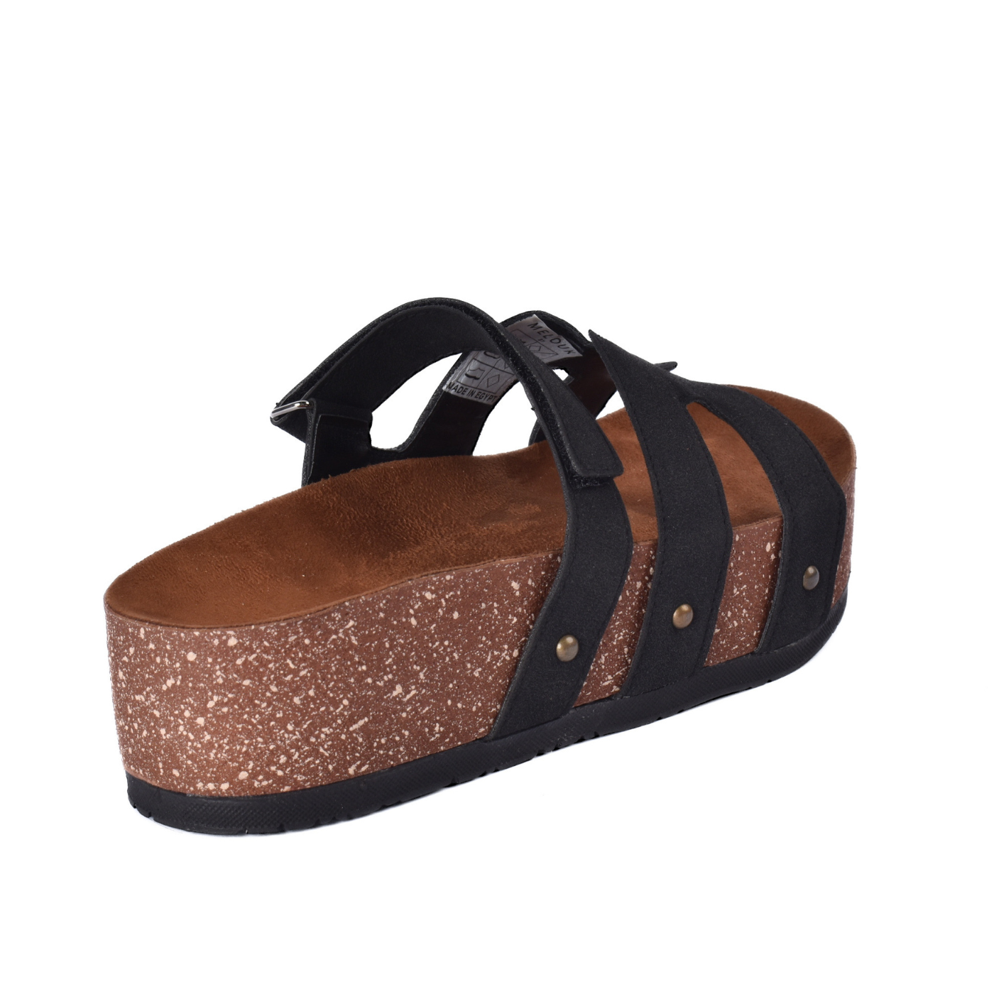 Comfort Cork Sole Triple Strap Slippers