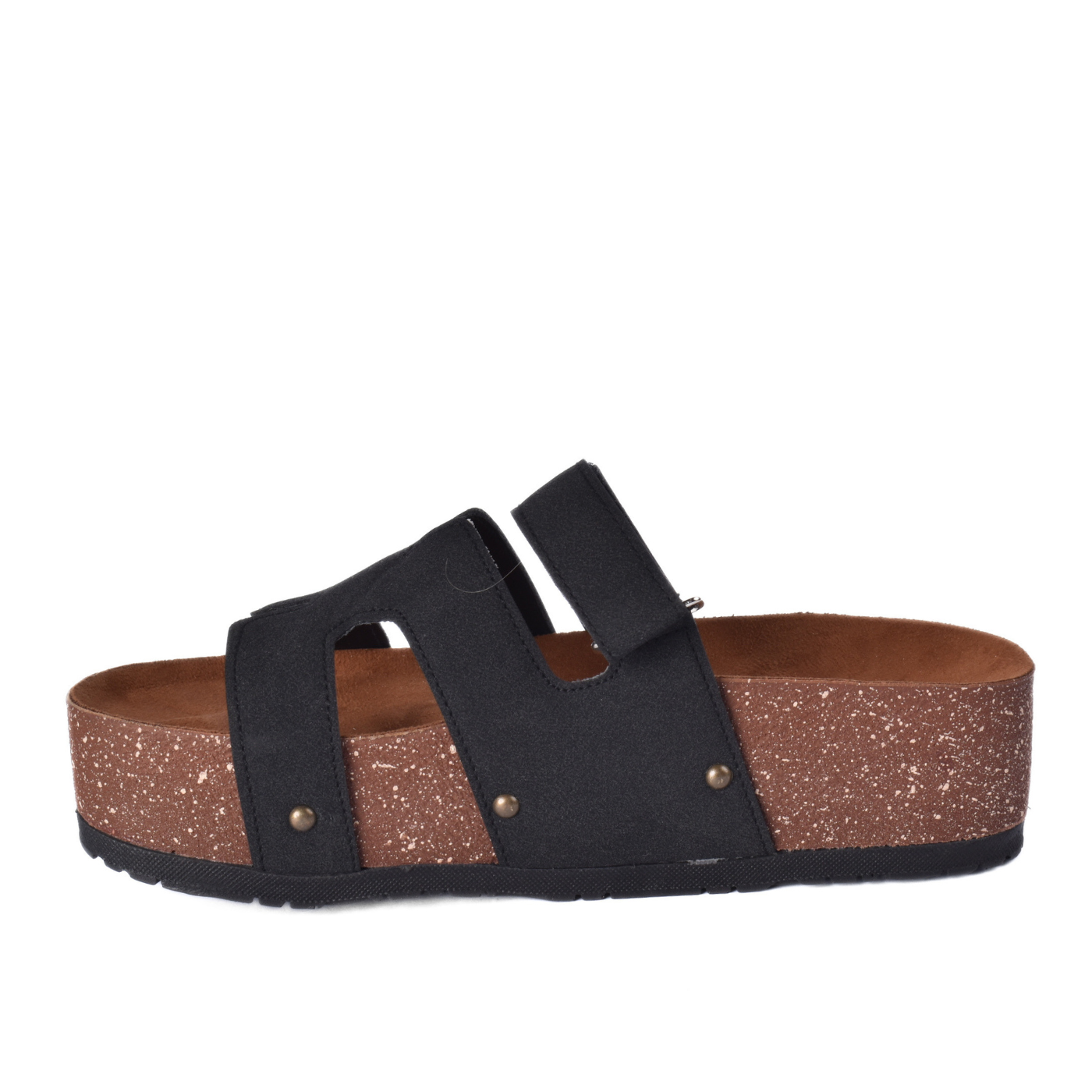 Comfort Cork Sole Triple Strap Slippers