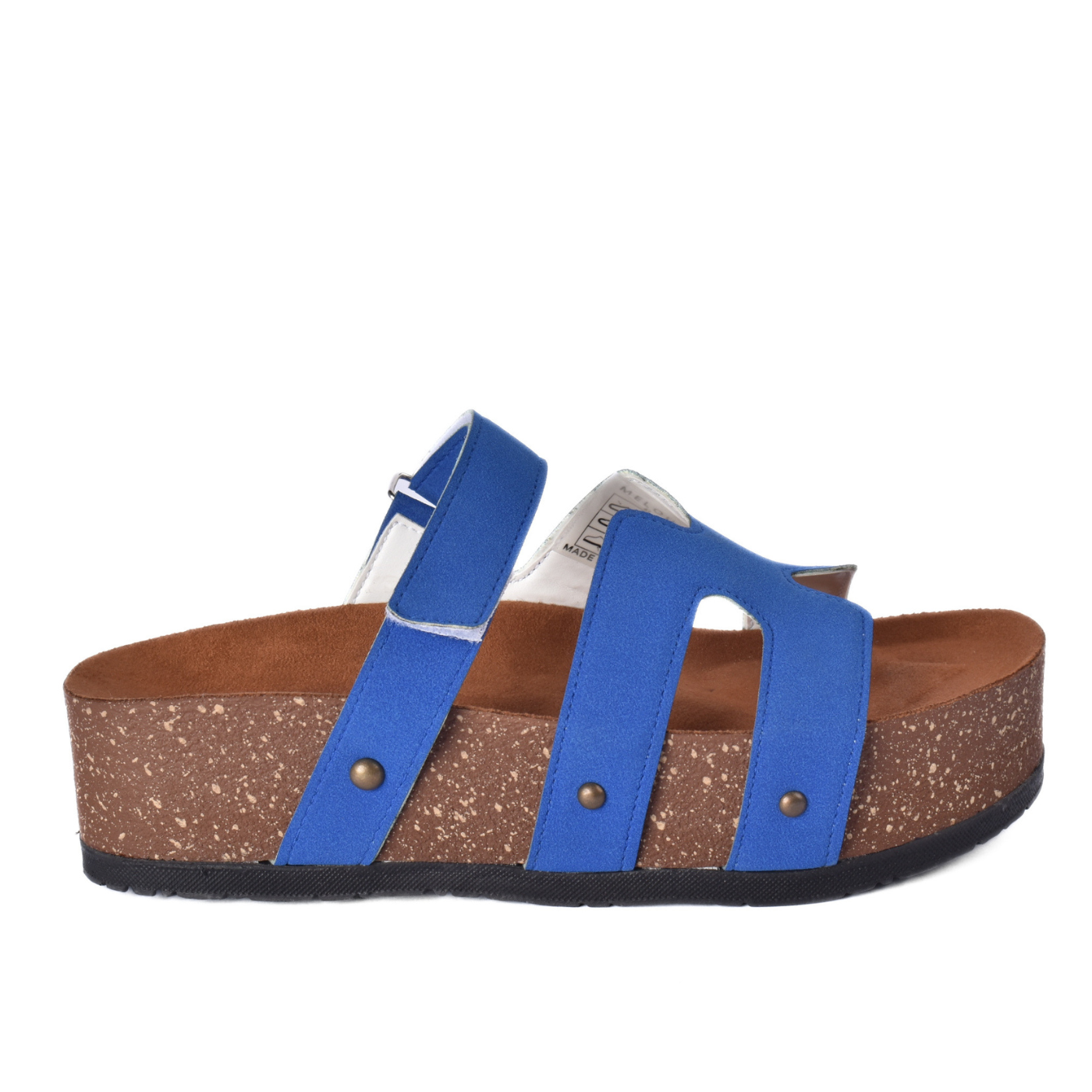 Comfort Cork Sole Triple Strap Slippers