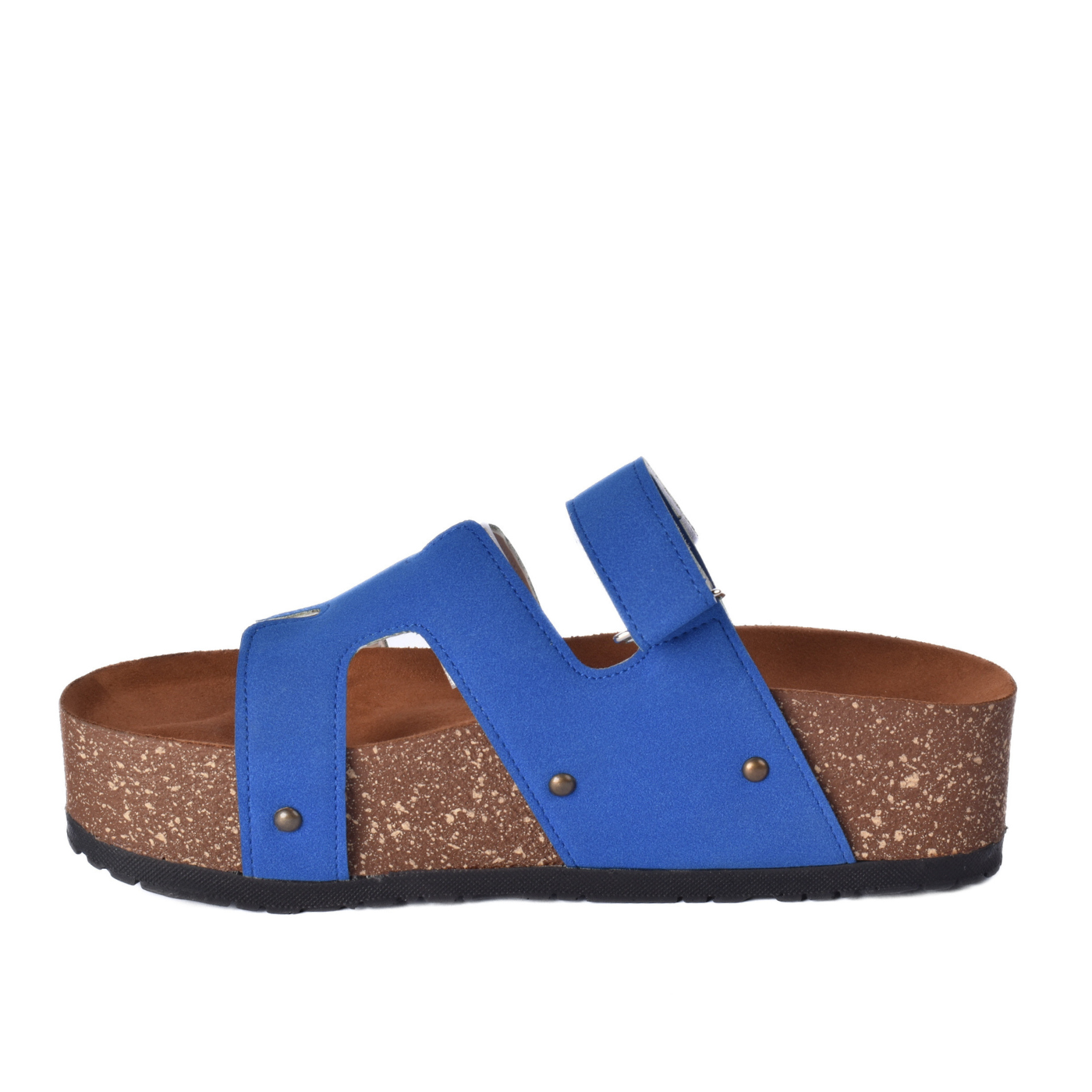 Comfort Cork Sole Triple Strap Slippers
