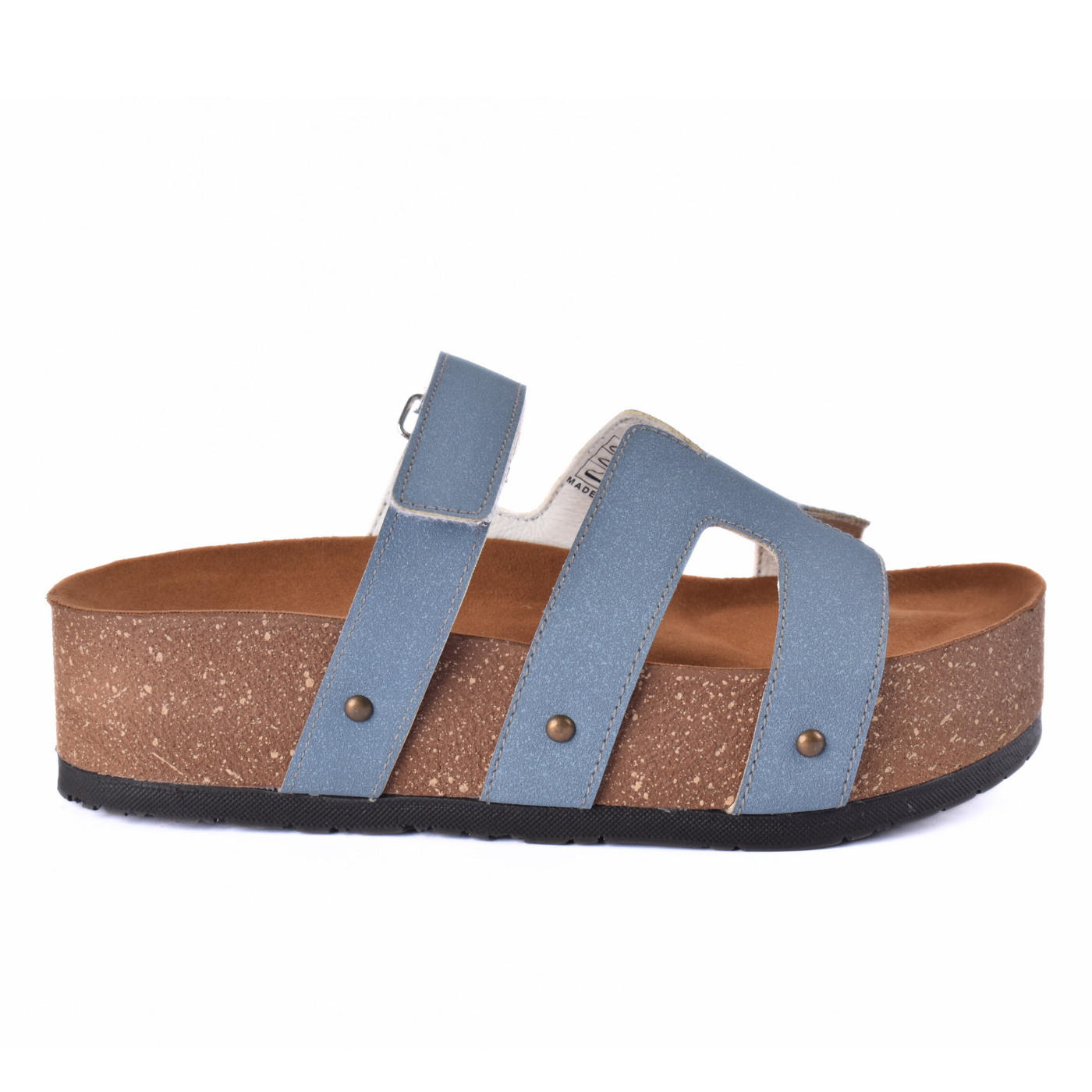 Comfort Cork Sole Triple Strap Slippers Melouk