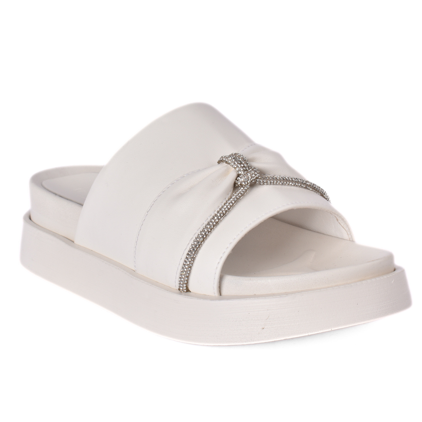 Cozy Flat Slippers for Women White