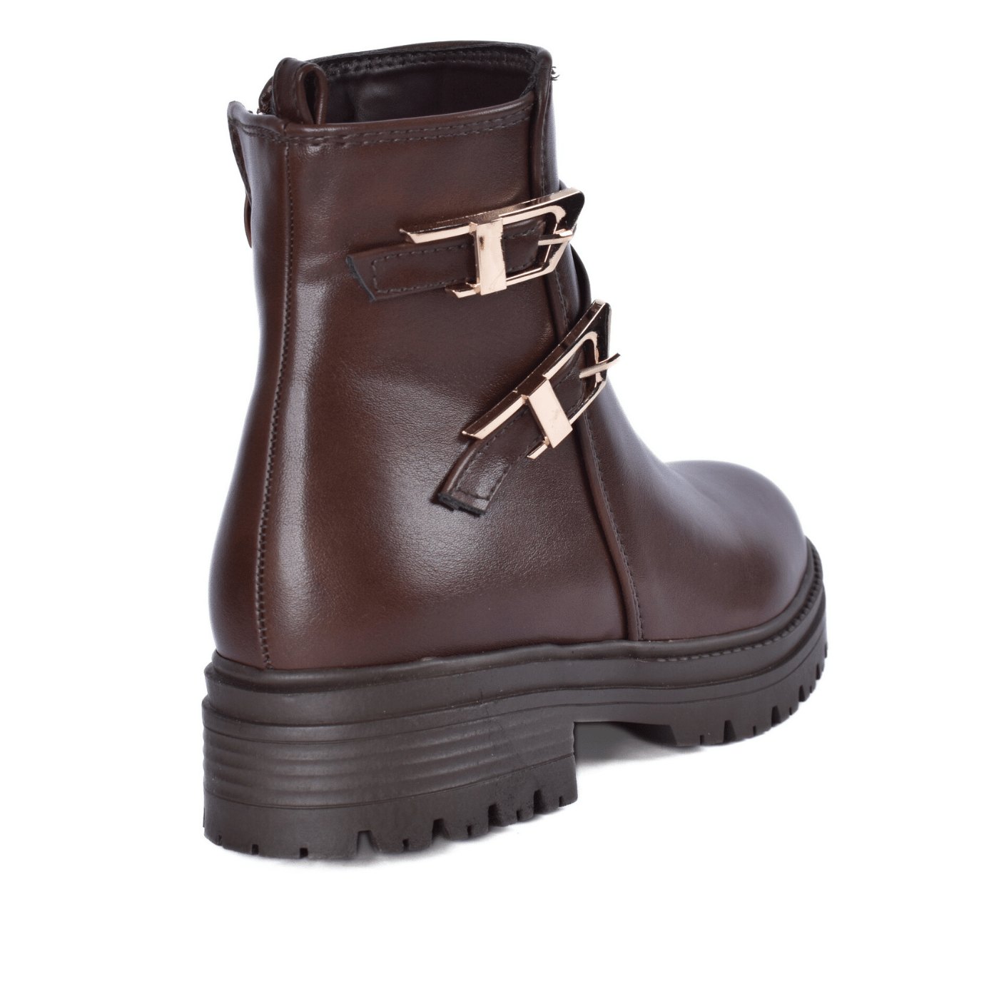 Ankle Boots with Metal Buckle