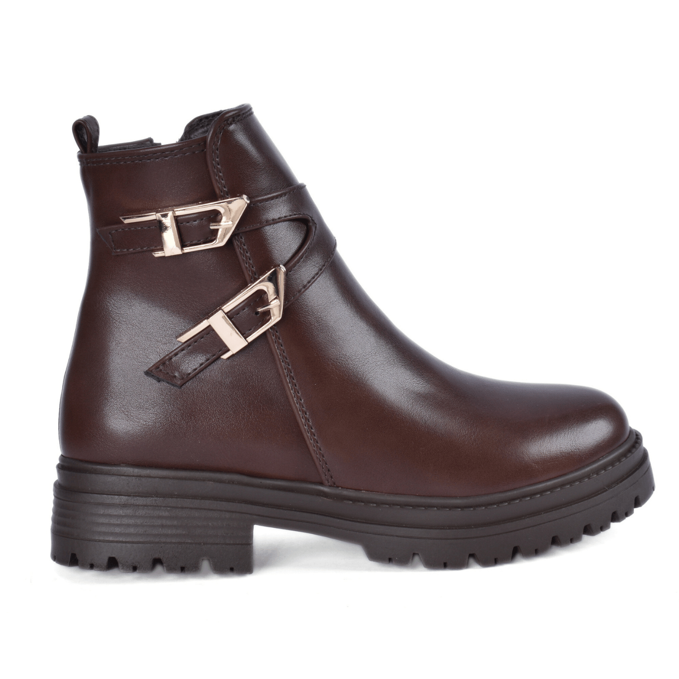 Ankle Boots with Metal Buckle