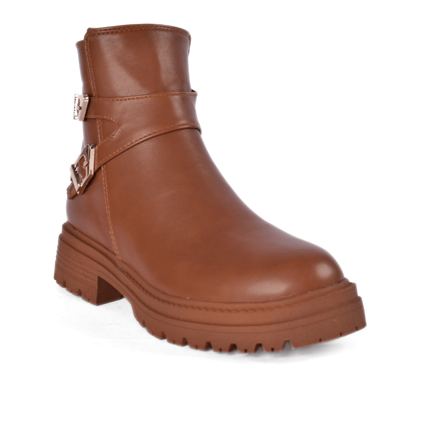 Ankle Boots with Metal Buckle