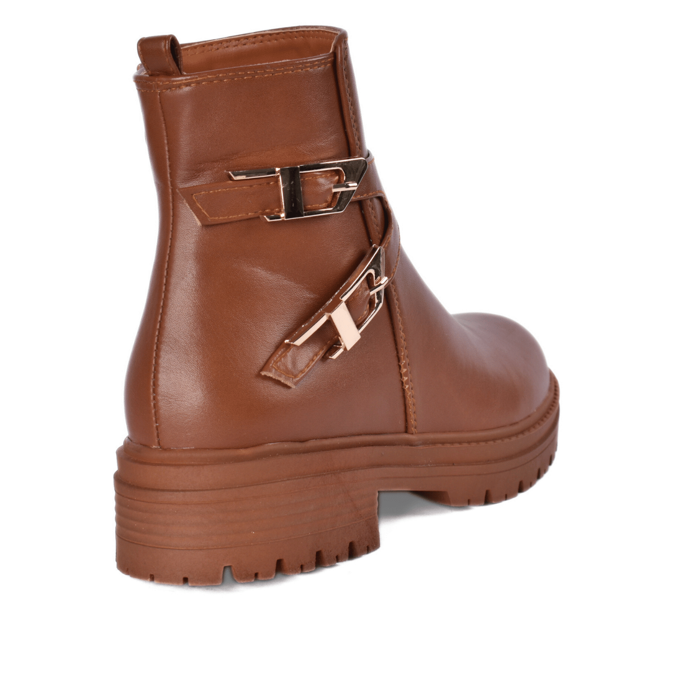 Ankle Boots with Metal Buckle