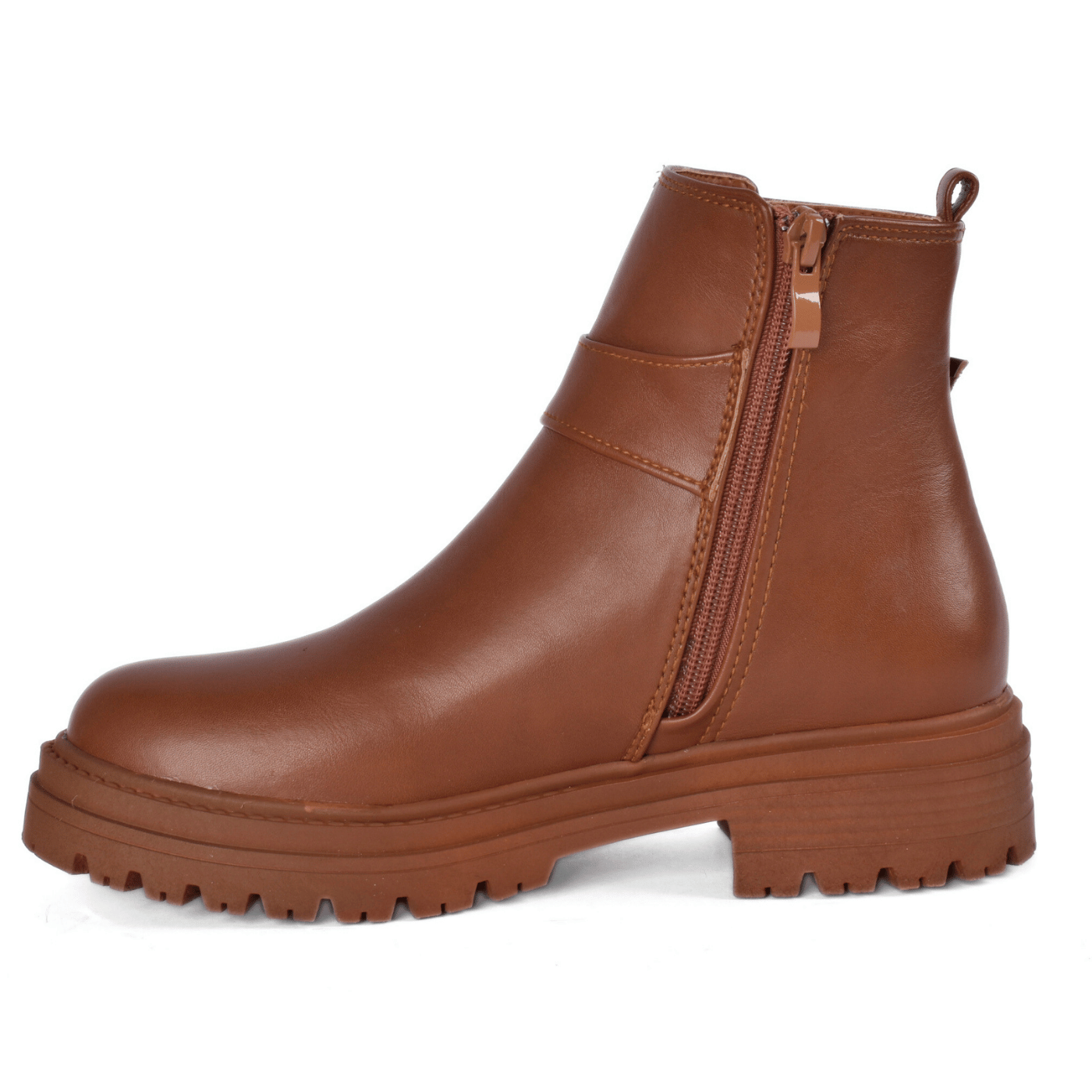 Ankle Boots with Metal Buckle