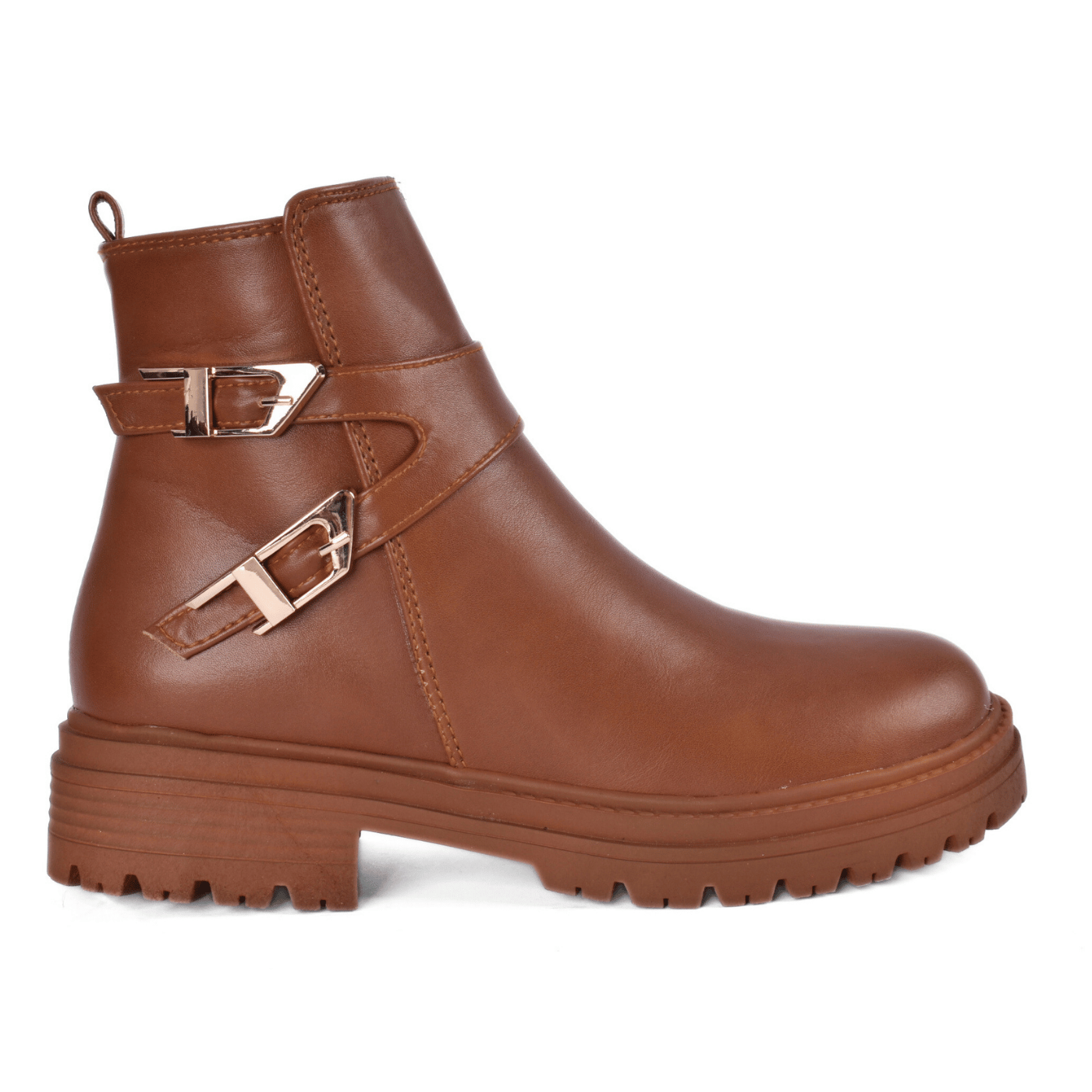 Ankle Boots with Metal Buckle