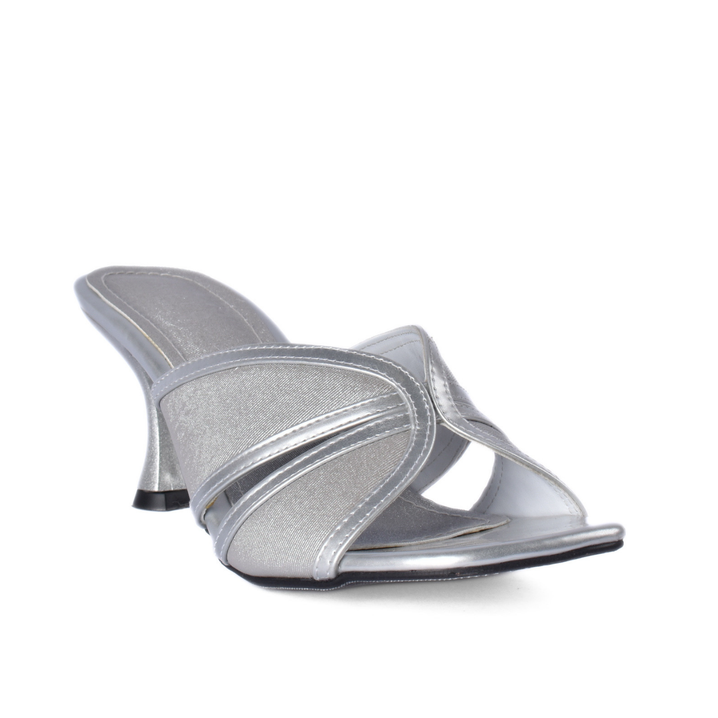 Mesh Heeled Mule