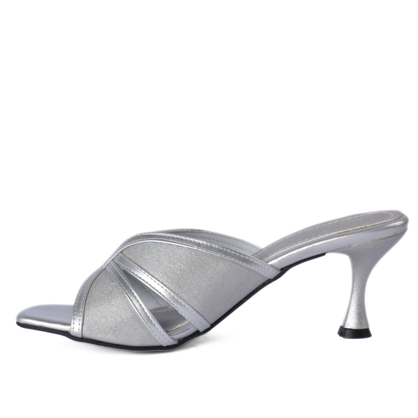 Mesh Heeled Mule