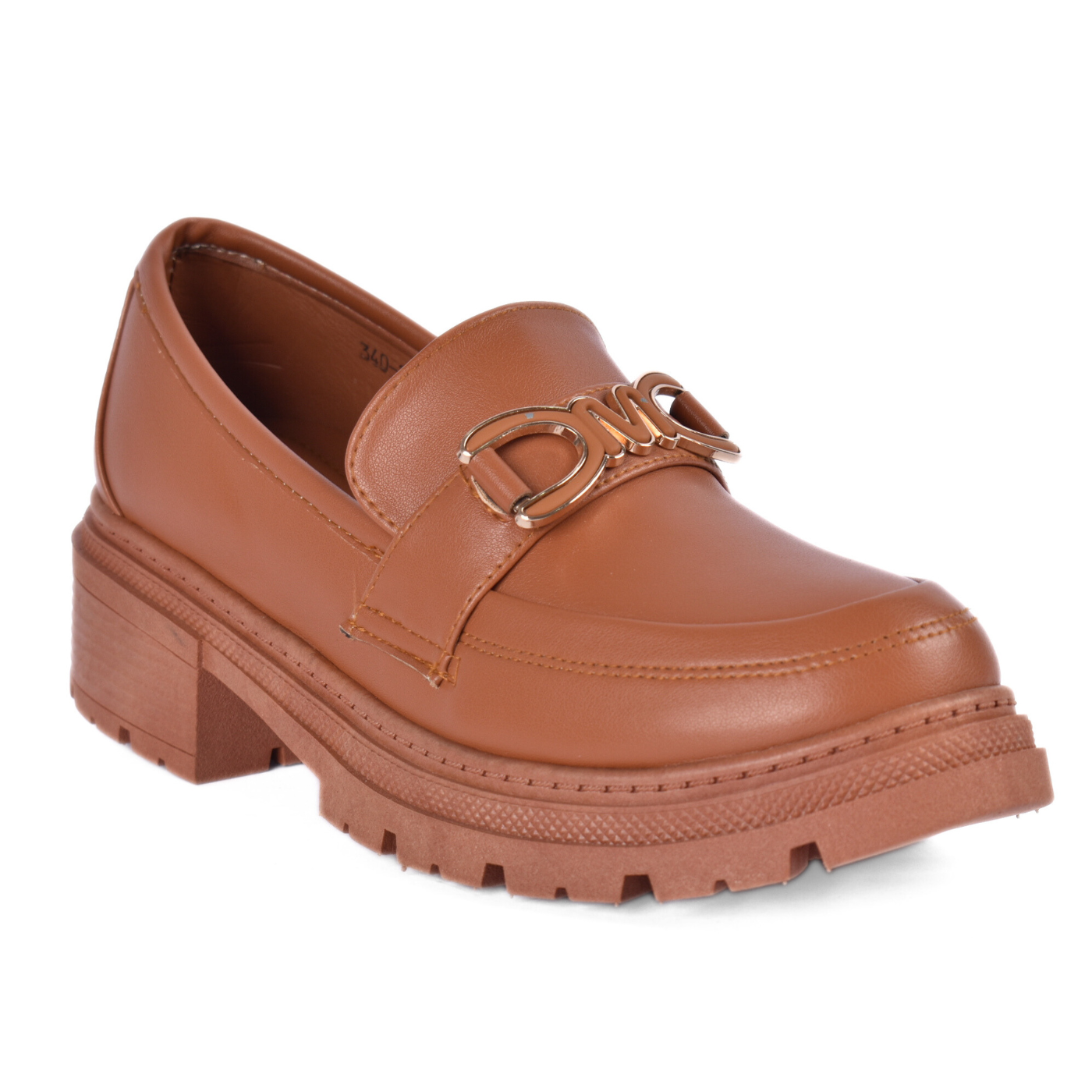 Loafers with Gold Accent