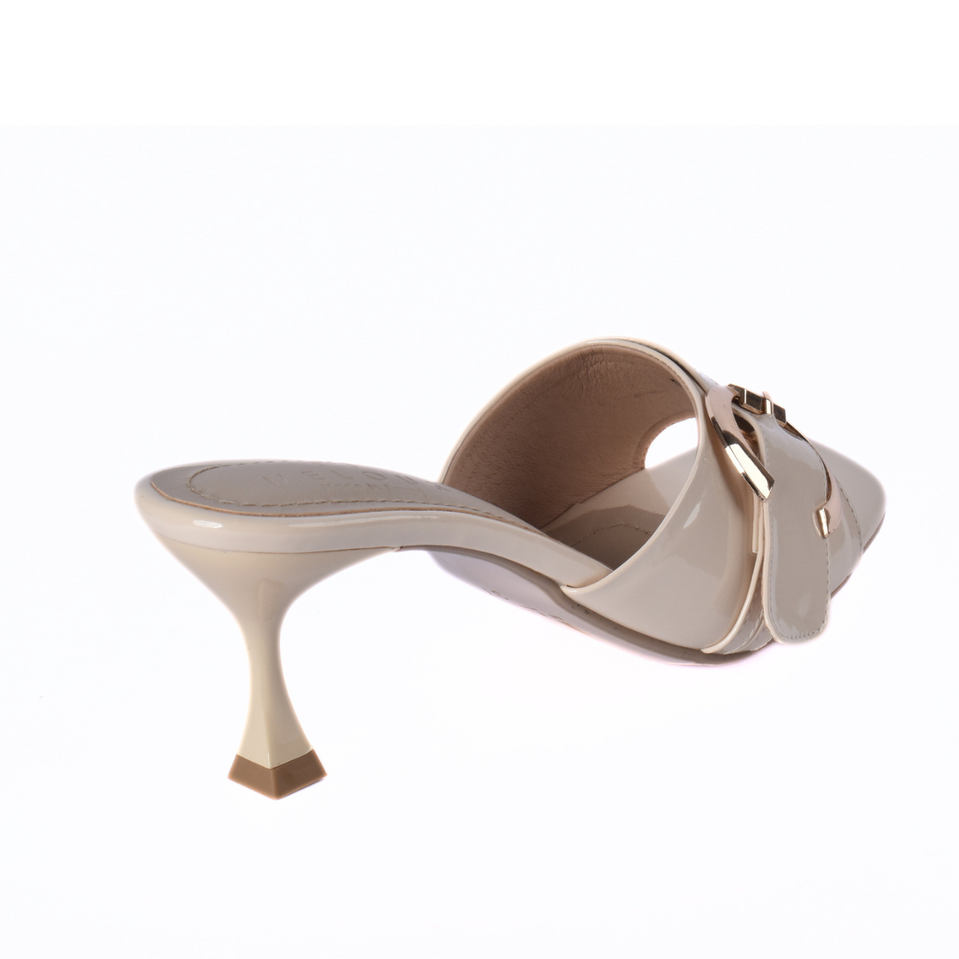 Elegant Patent Buckle Heels