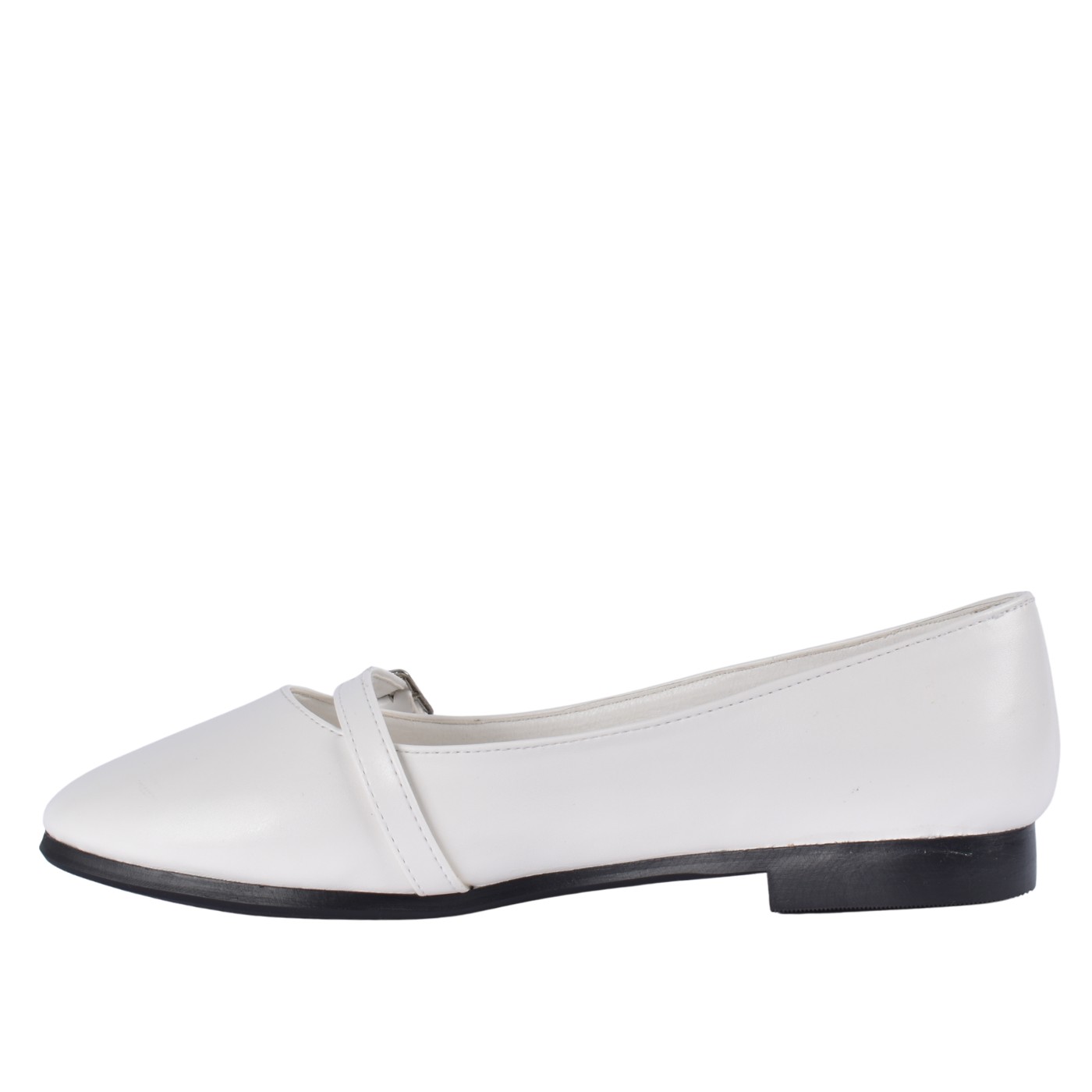 Simple Buckle Flat Shoes