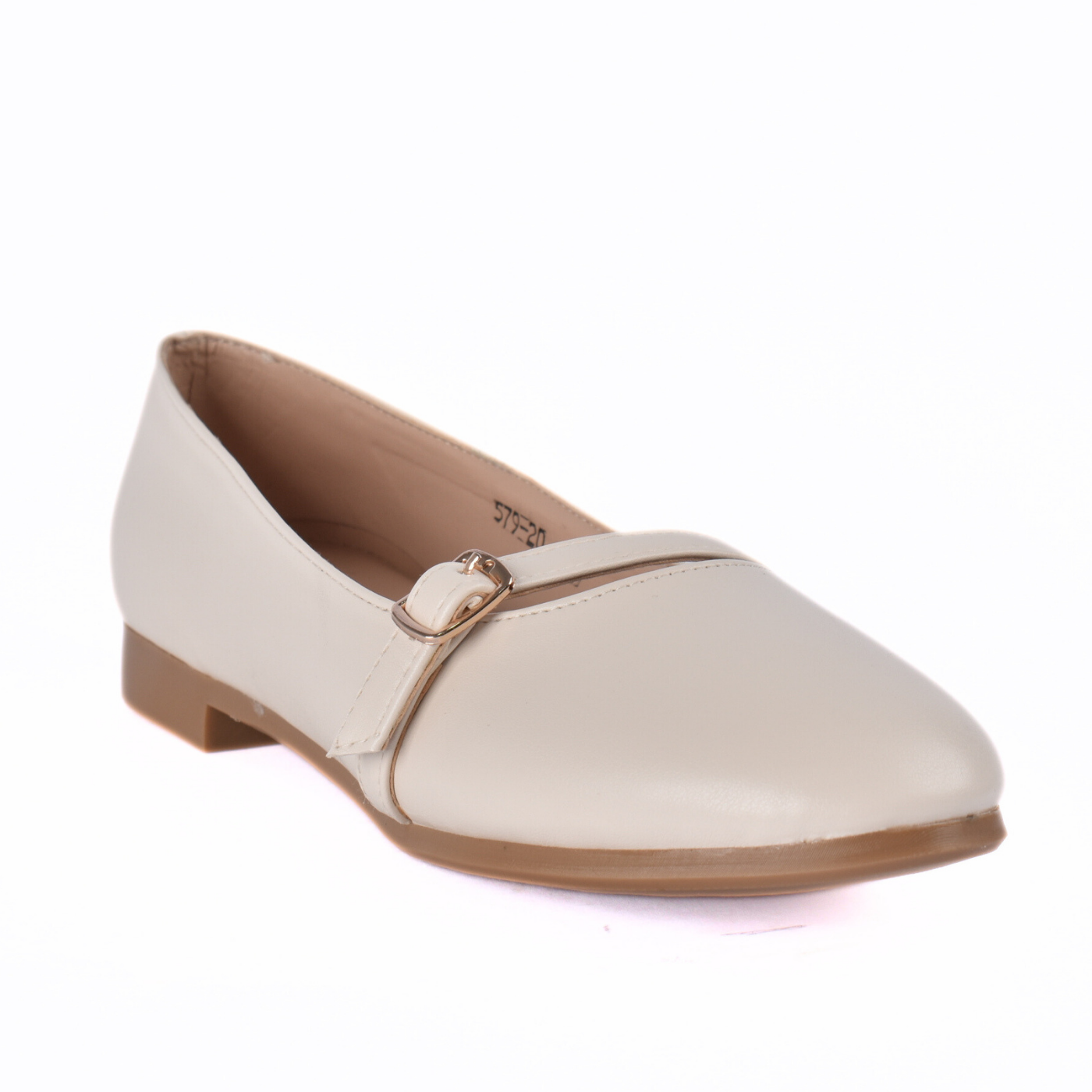 Simple Buckle Flat Shoes