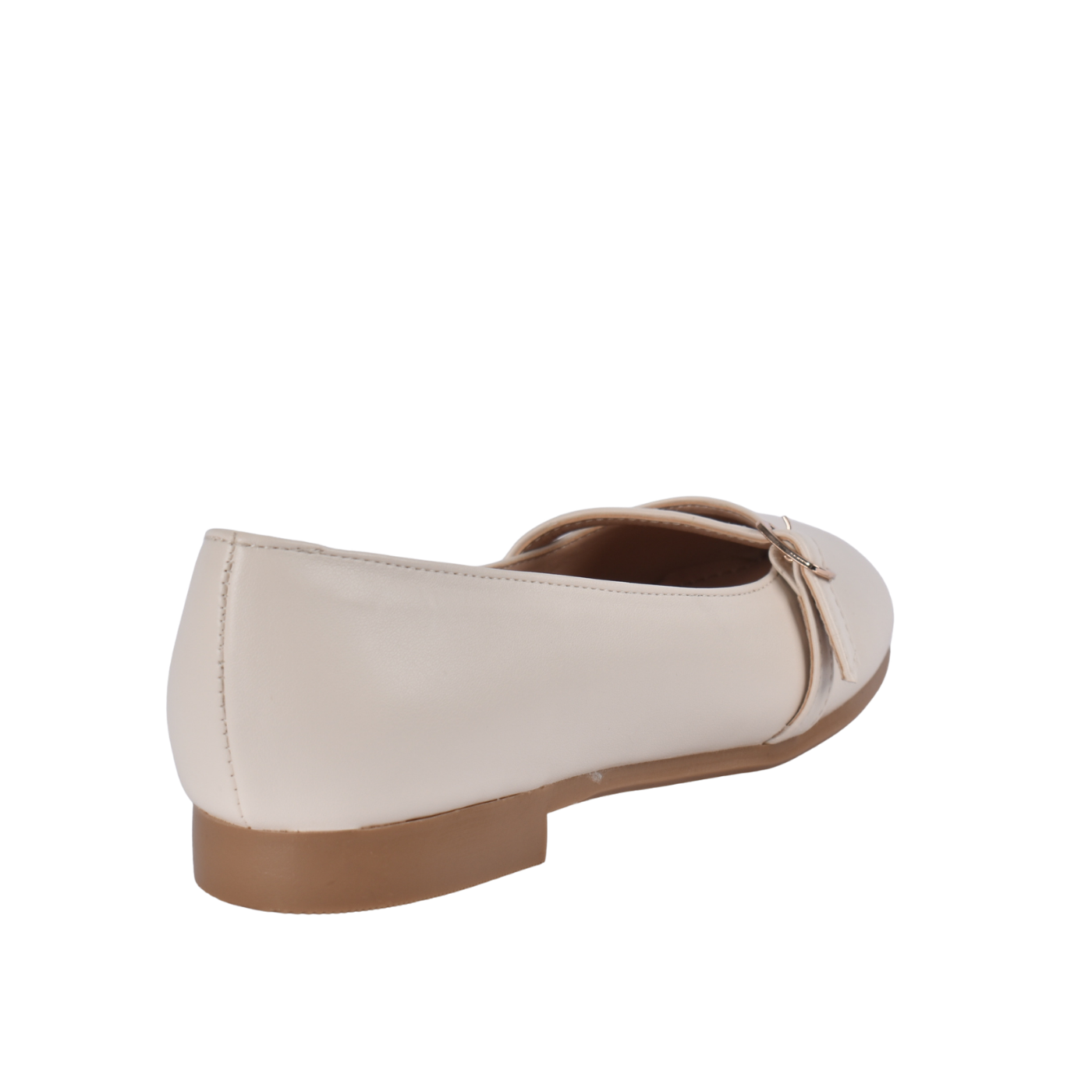 Simple Buckle Flat Shoes