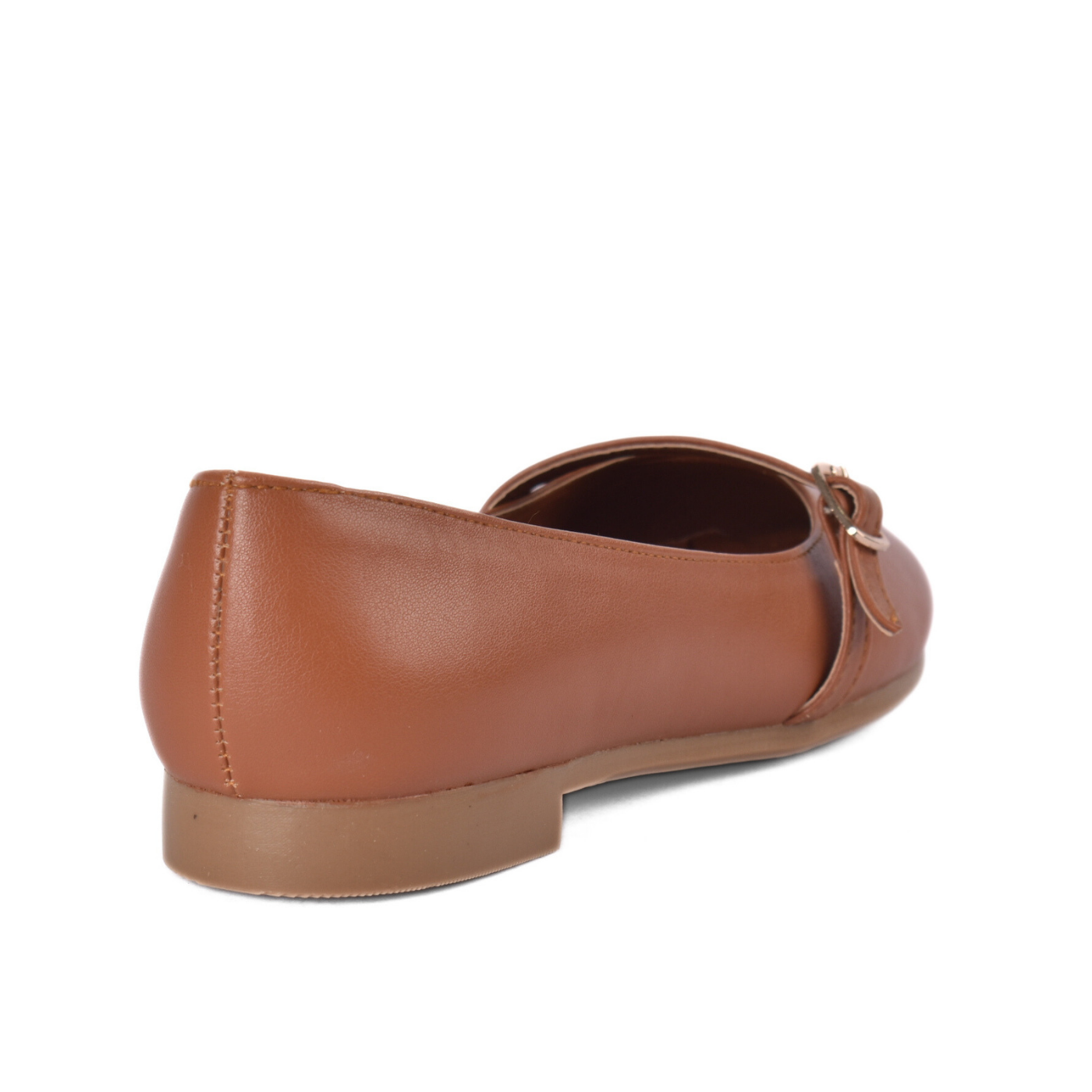 Simple Buckle Flat Shoes